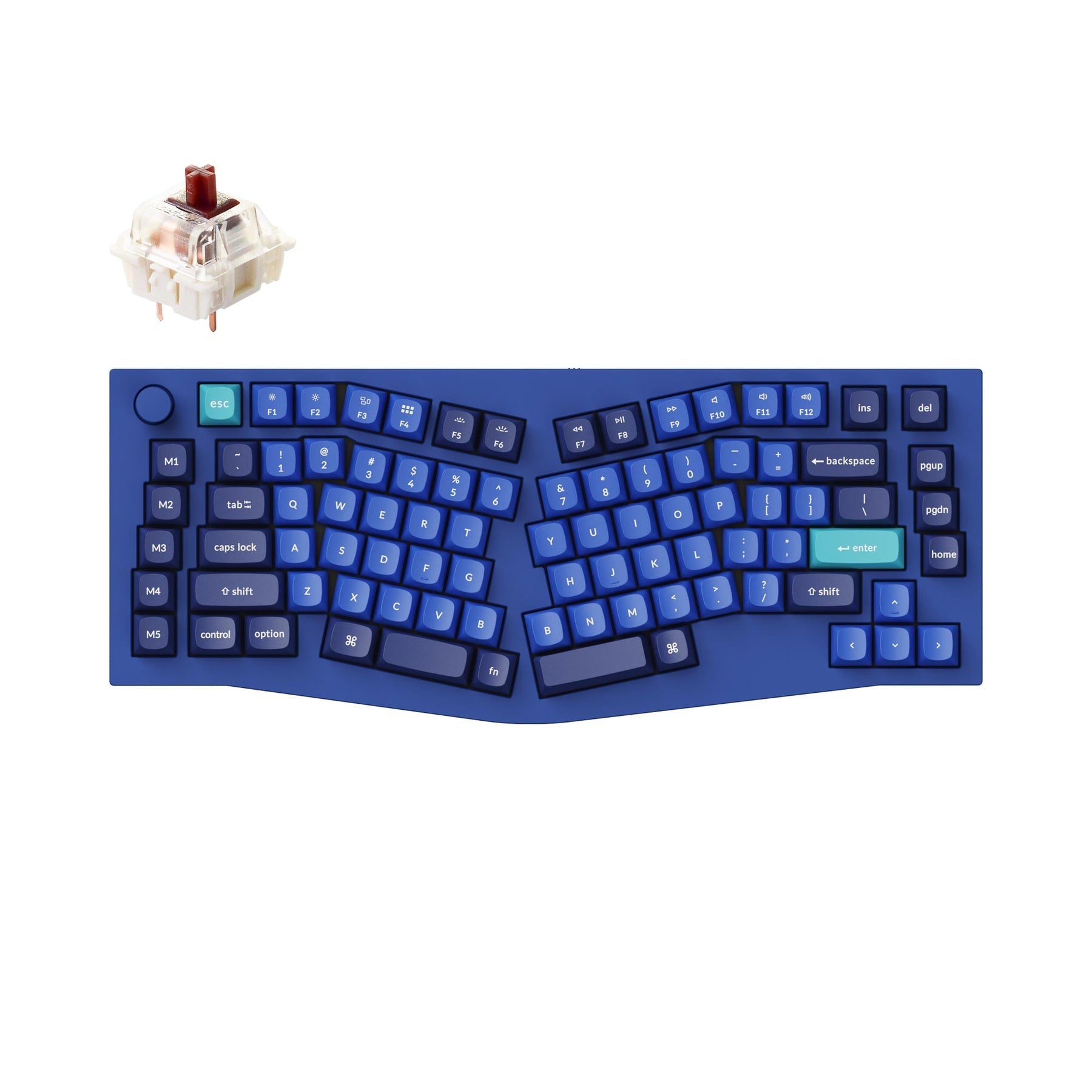 Keychron Q10 (disposition Alice) clavier mécanique personnalisé filaire QMK (disposition US ANSI)