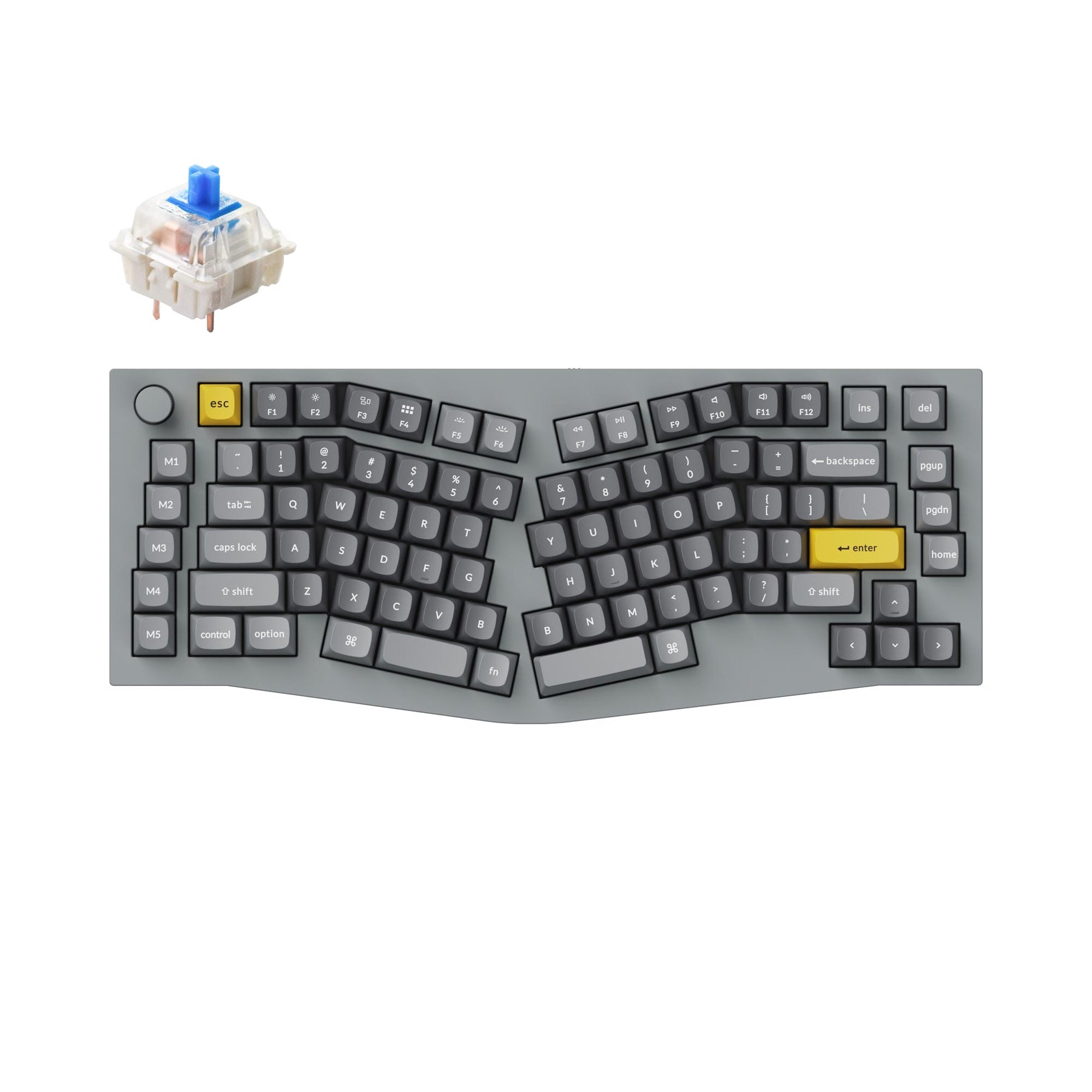 Keychron Q10 (disposition Alice) clavier mécanique personnalisé filaire QMK (disposition US ANSI)