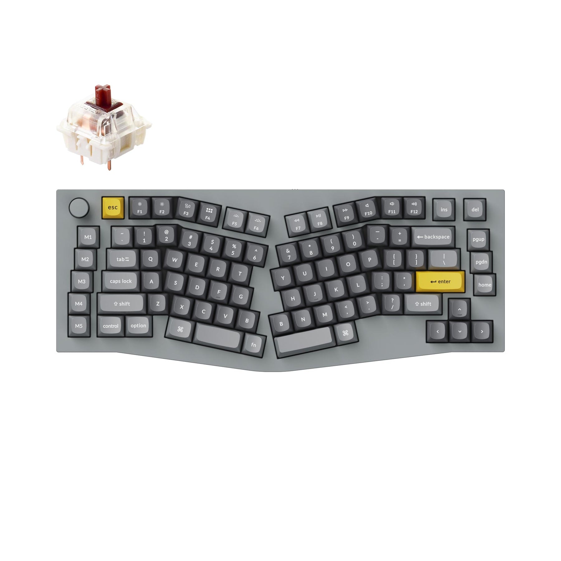 Keychron Q10 (disposition Alice) clavier mécanique personnalisé filaire QMK (disposition US ANSI)