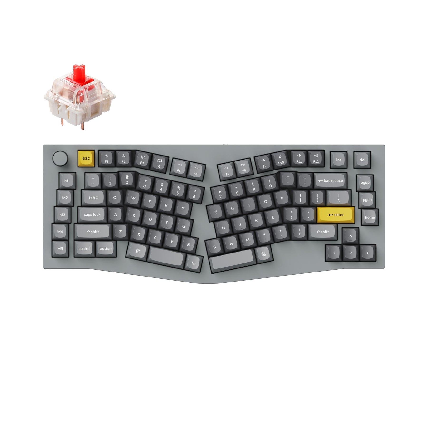 Keychron Q10 (disposition Alice) clavier mécanique personnalisé filaire QMK (disposition US ANSI)
