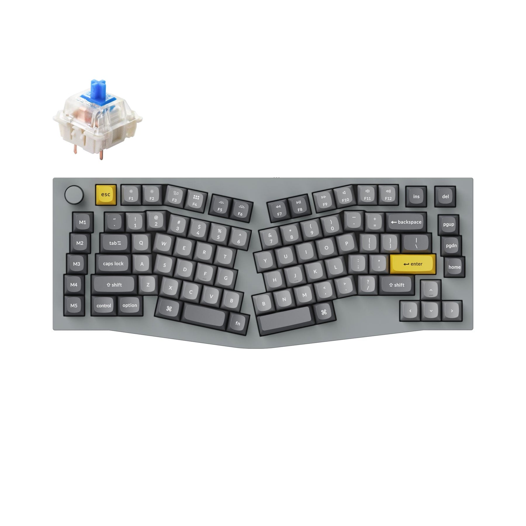 Keychron Q10 (disposition Alice) clavier mécanique personnalisé filaire QMK (disposition US ANSI)