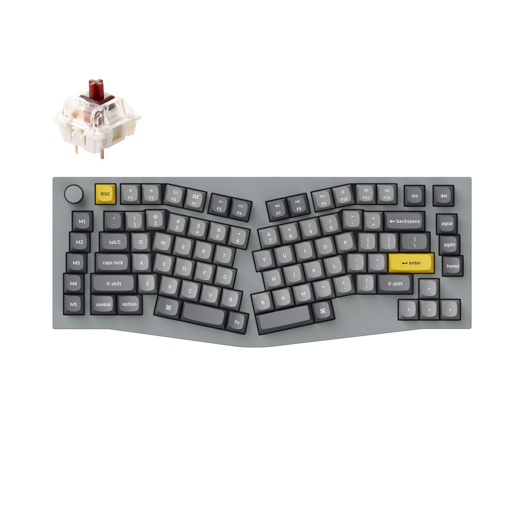 Keychron Q10 (disposition Alice) clavier mécanique personnalisé filaire QMK (disposition US ANSI)