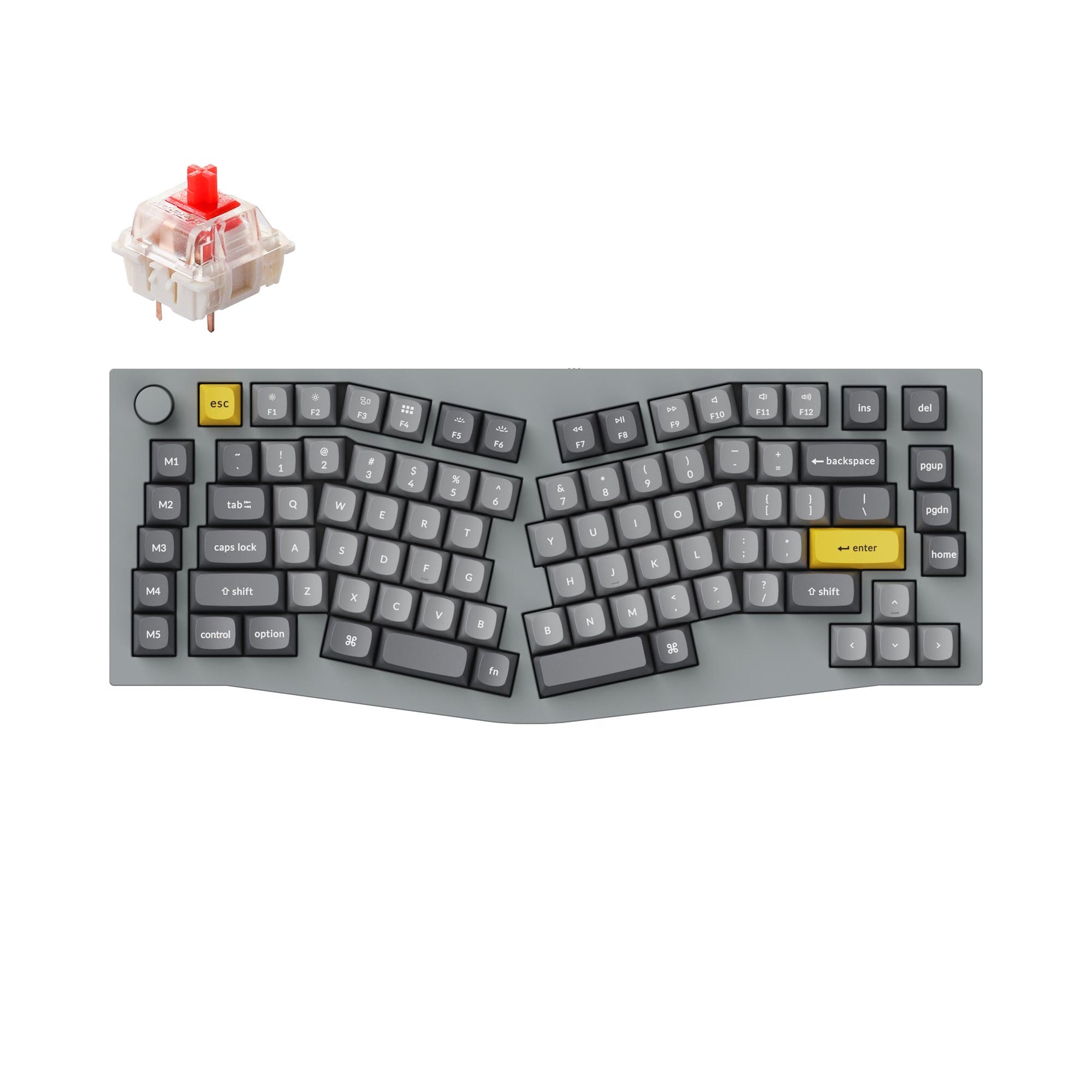 Keychron Q10 (disposition Alice) clavier mécanique personnalisé filaire QMK (disposition US ANSI)