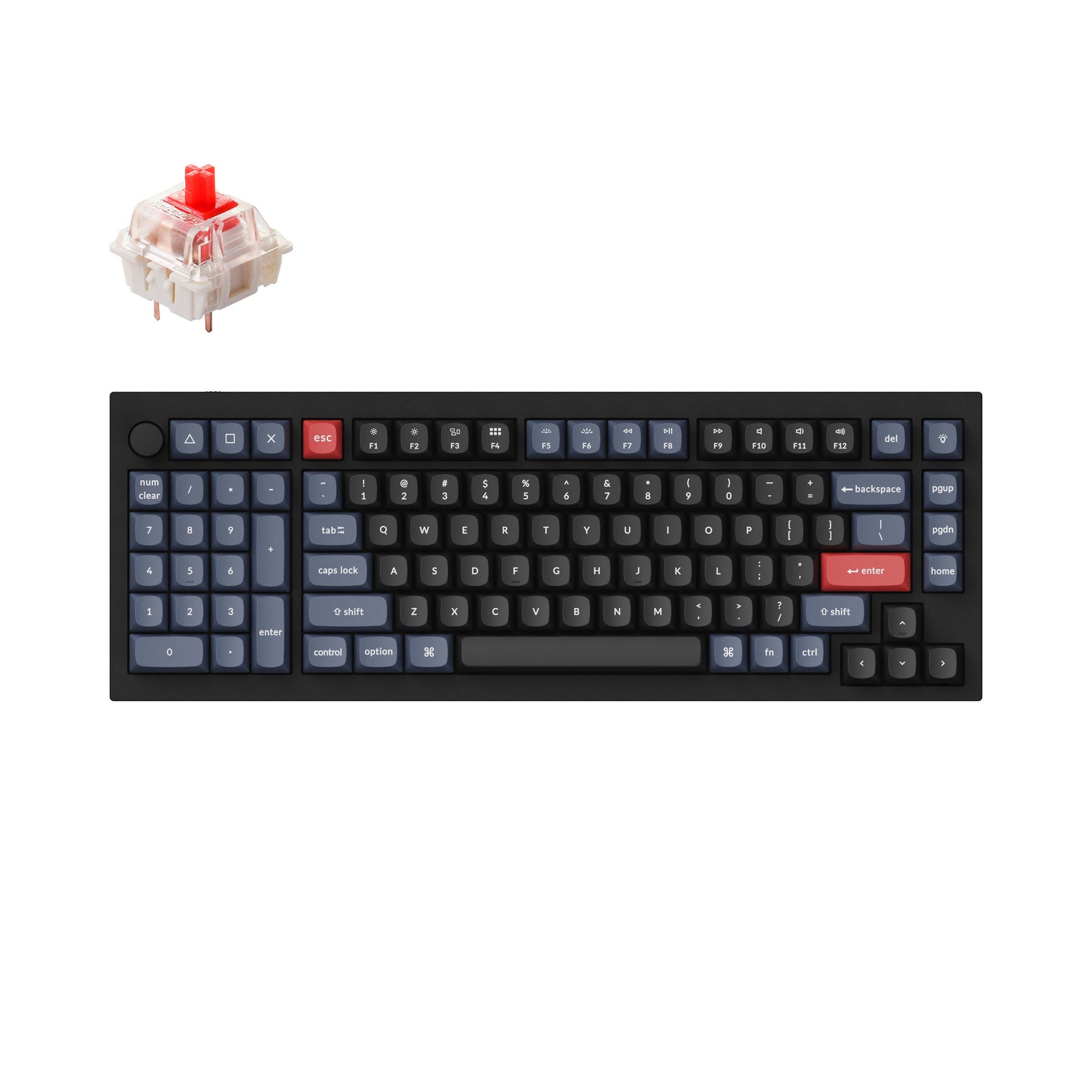 Clavier mécanique personnalisé filaire Keychron Q12 QMK (disposition US ANSI)