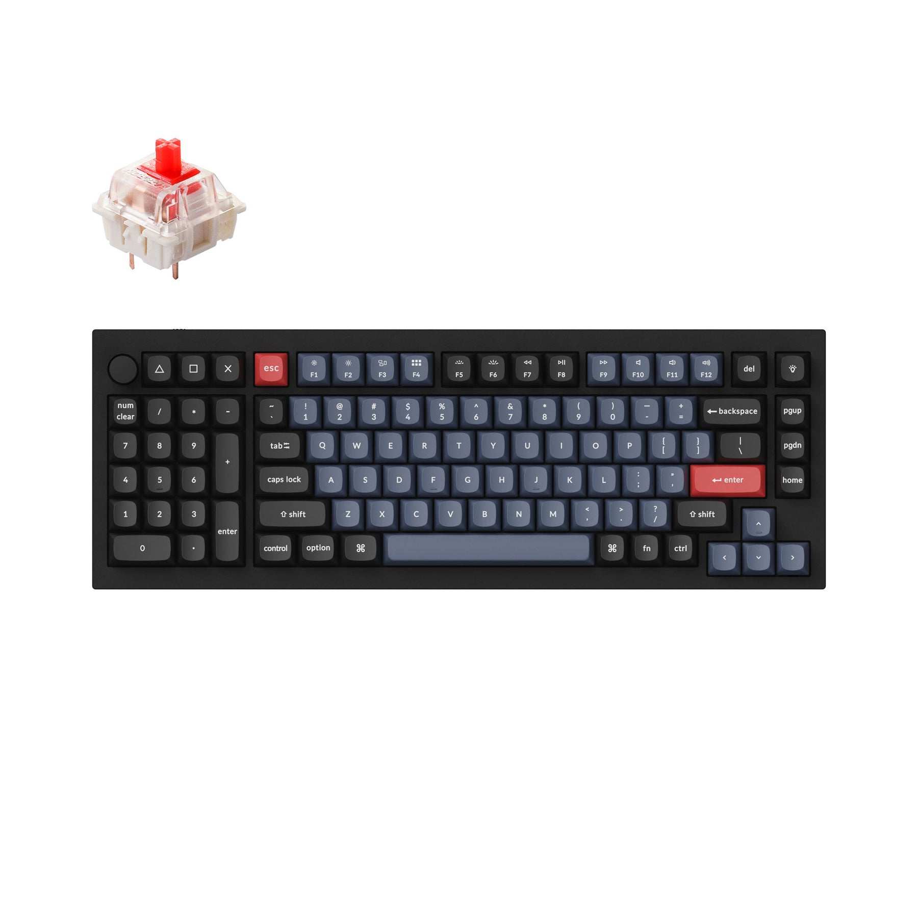Clavier mécanique personnalisé filaire Keychron Q12 QMK (disposition US ANSI)