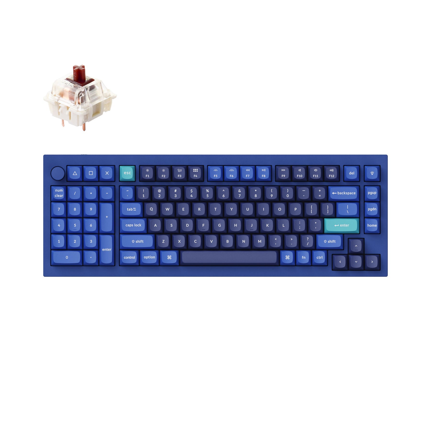 Clavier mécanique personnalisé filaire Keychron Q12 QMK (disposition US ANSI)