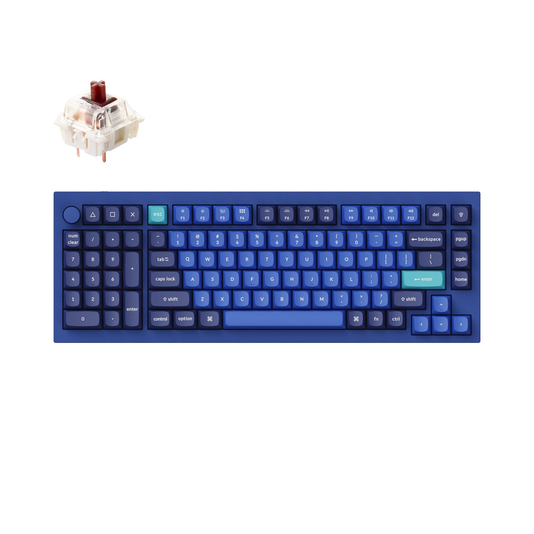 Clavier mécanique personnalisé filaire Keychron Q12 QMK (disposition US ANSI)