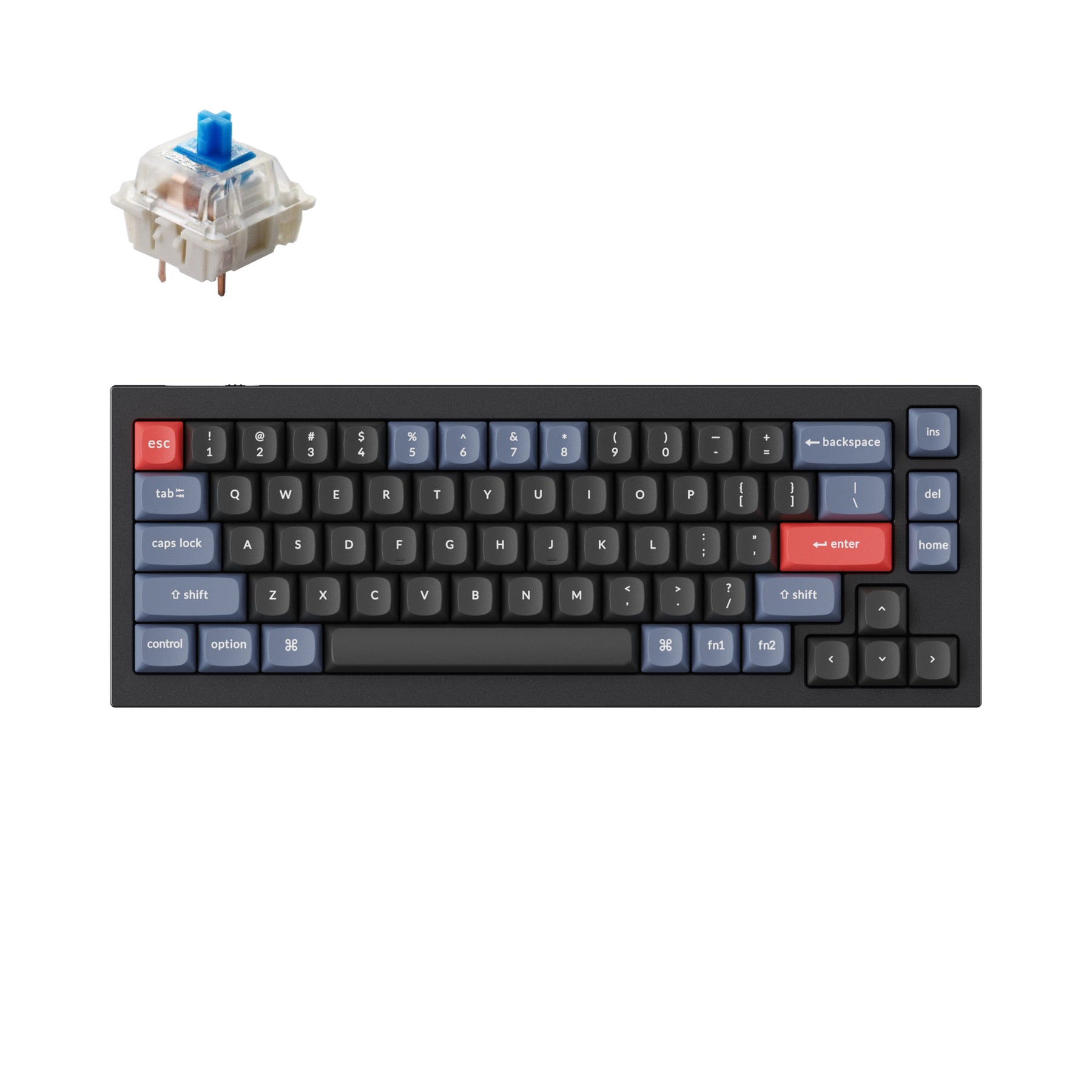 Clavier mécanique personnalisé filaire Keychron Q2 QMK (disposition US ANSI)