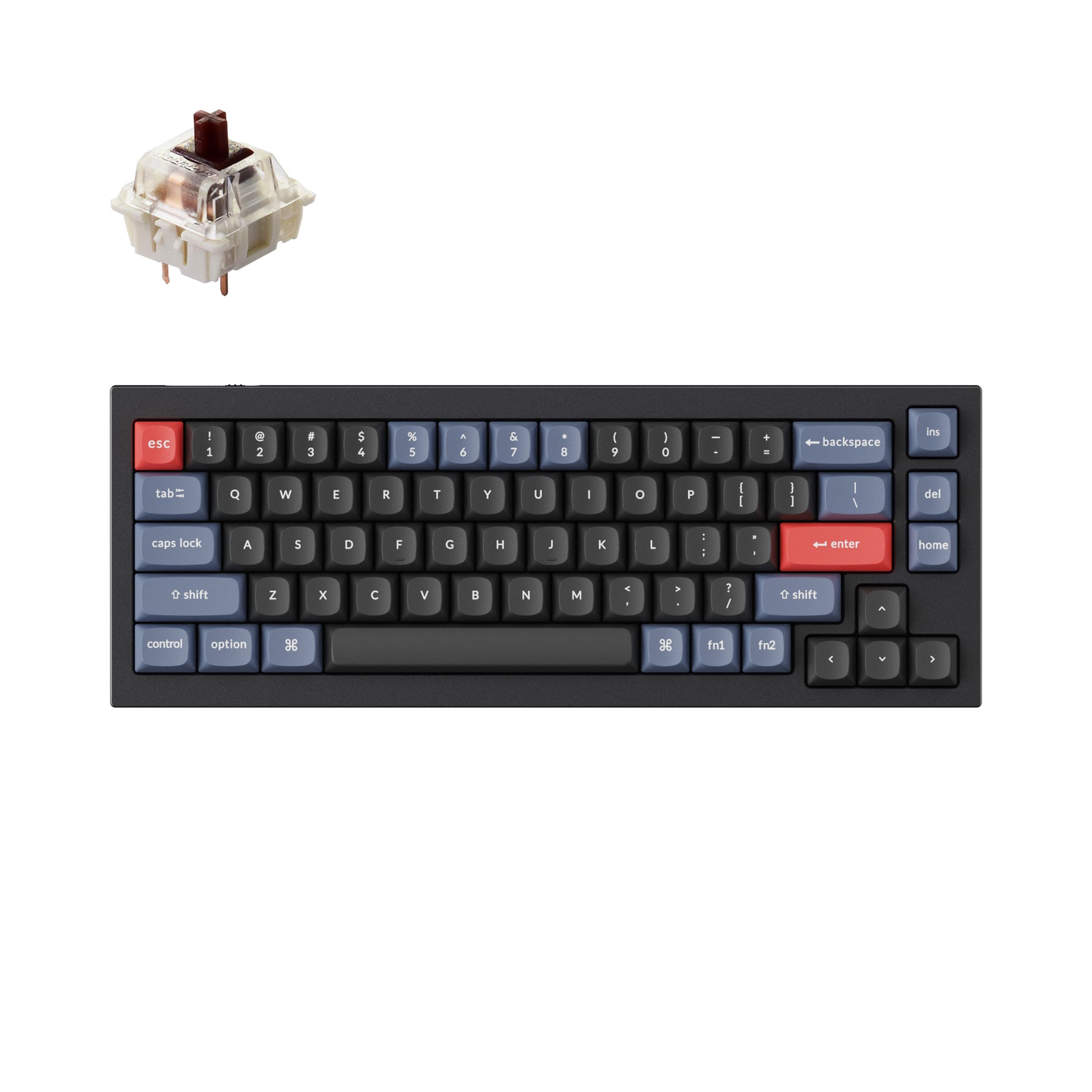 Clavier mécanique personnalisé filaire Keychron Q2 QMK (disposition US ANSI)