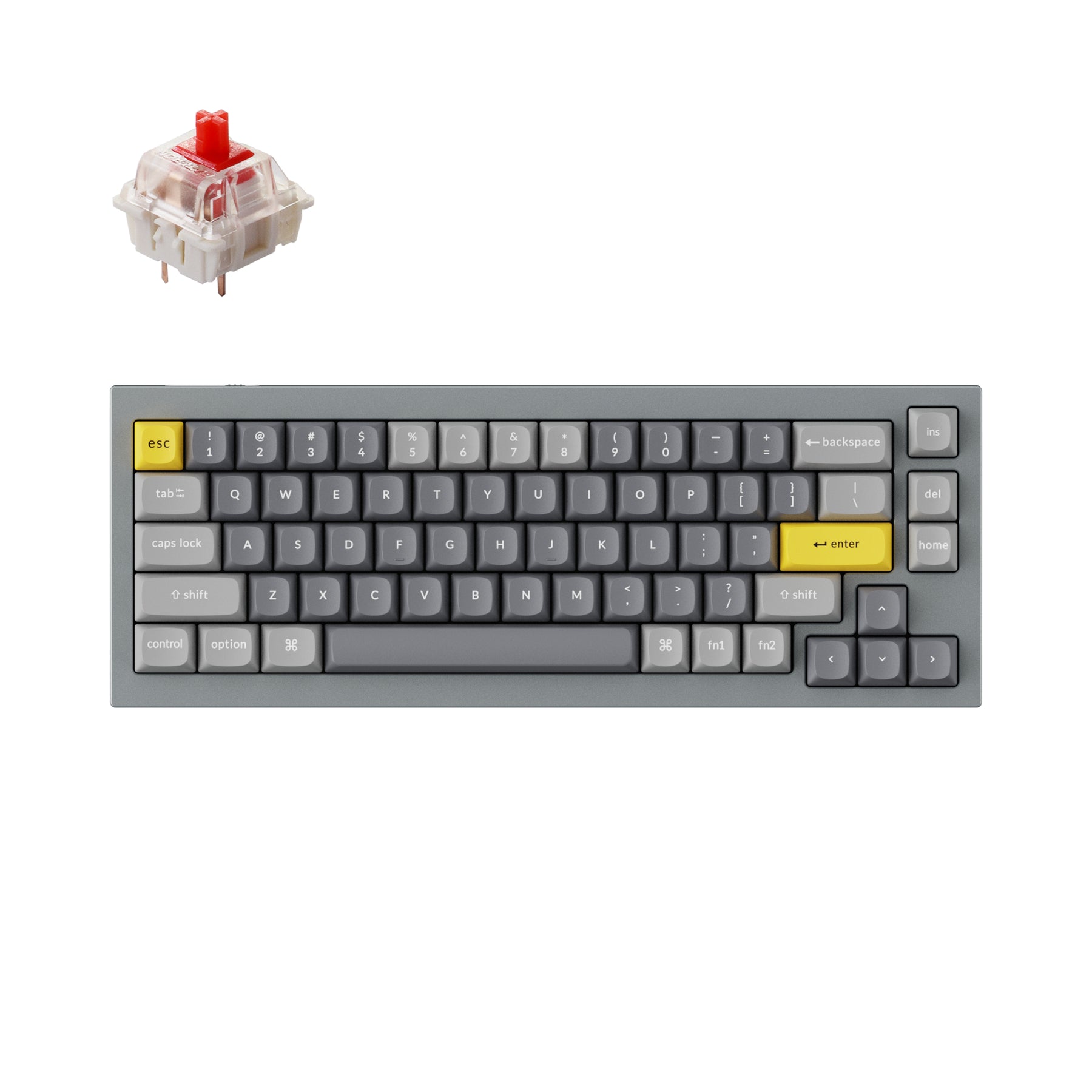 Clavier mécanique personnalisé filaire Keychron Q2 QMK (disposition US ANSI)