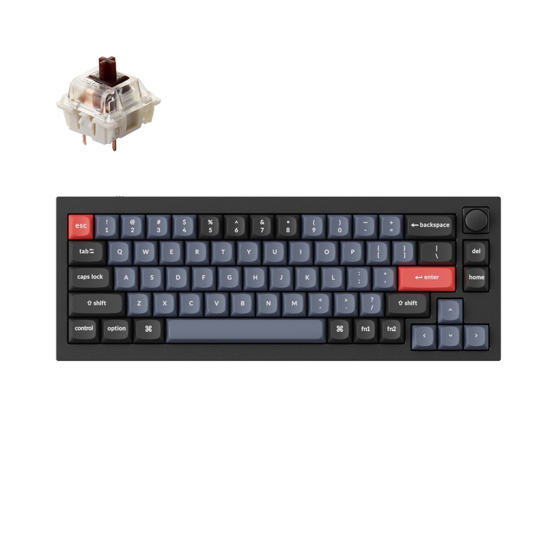 Clavier mécanique personnalisé filaire Keychron Q2 QMK (disposition US ANSI)