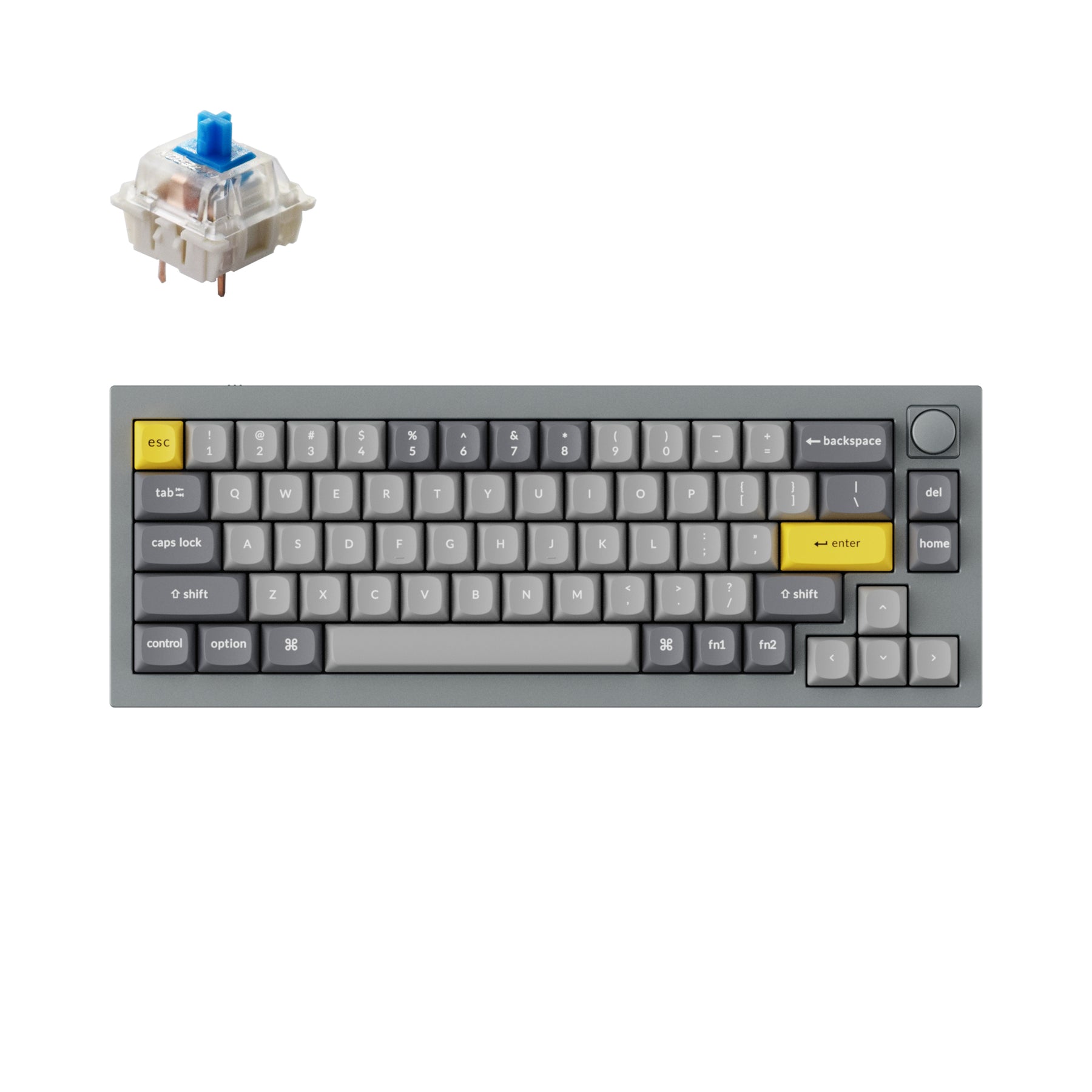 Clavier mécanique personnalisé filaire Keychron Q2 QMK (disposition US ANSI)