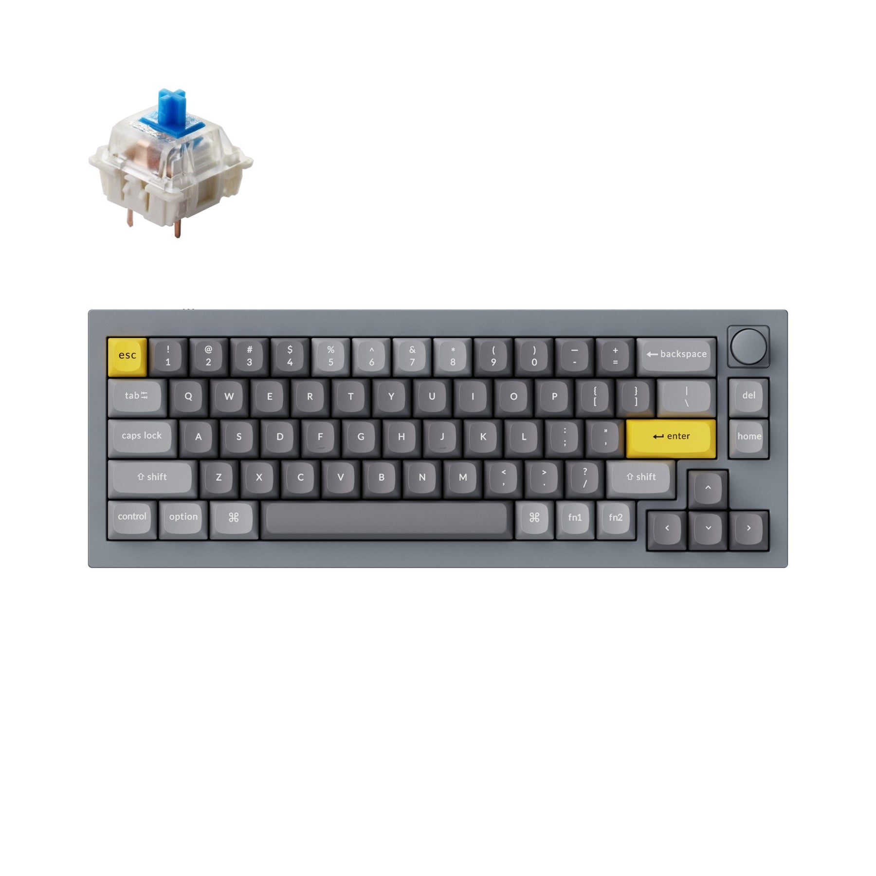 Clavier mécanique personnalisé filaire Keychron Q2 QMK (disposition US ANSI)