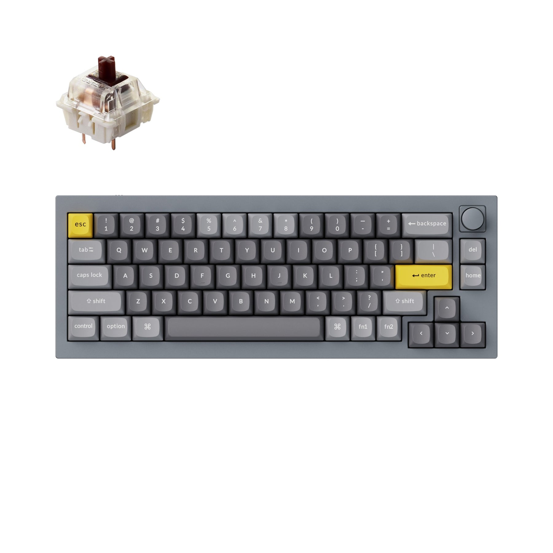 Keychron Q2 QMK Wired Custom Mechanical Keyboard(US ANSI Layout)