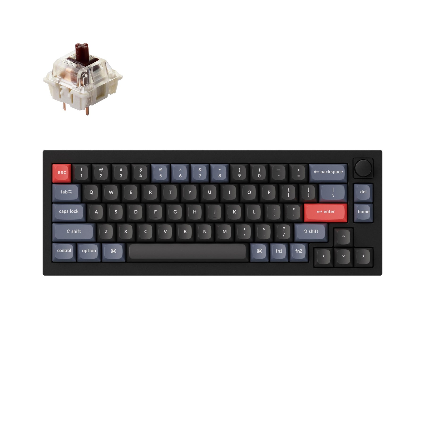 Clavier mécanique personnalisé filaire Keychron Q2 QMK (disposition US ANSI)