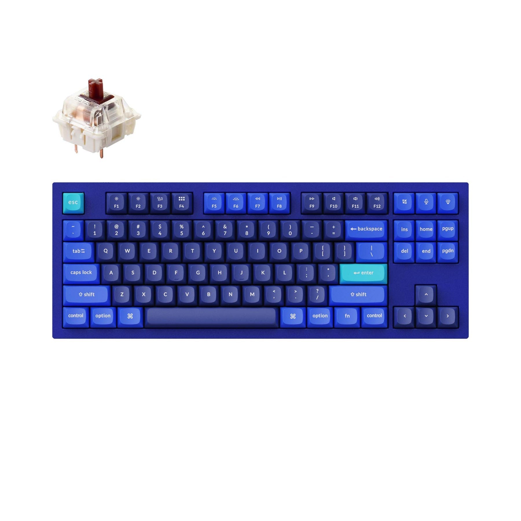 Clavier mécanique personnalisé filaire Keychron Q3 QMK (disposition US ANSI)