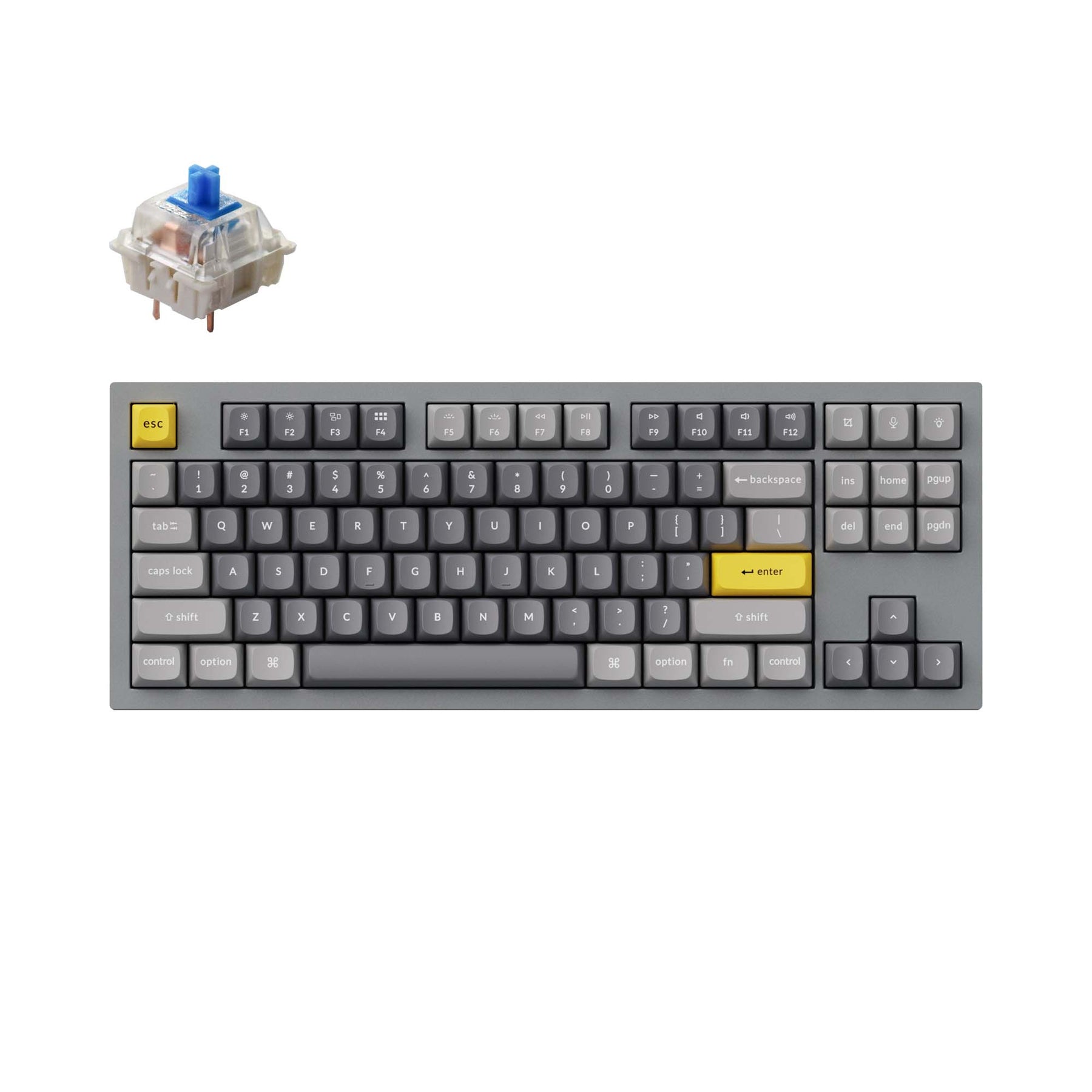 Clavier mécanique personnalisé filaire Keychron Q3 QMK (disposition US ANSI)