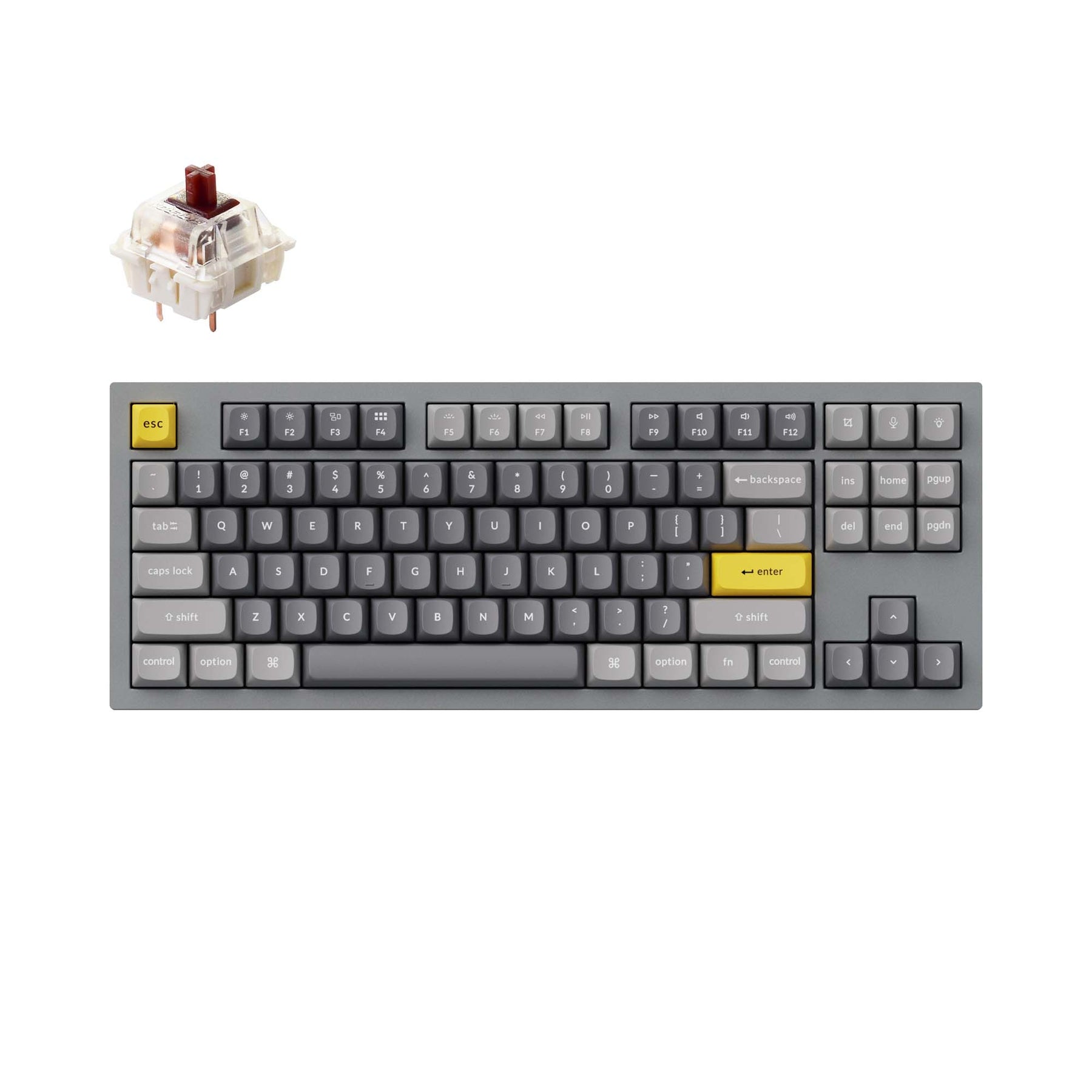 Clavier mécanique personnalisé filaire Keychron Q3 QMK (disposition US ANSI)