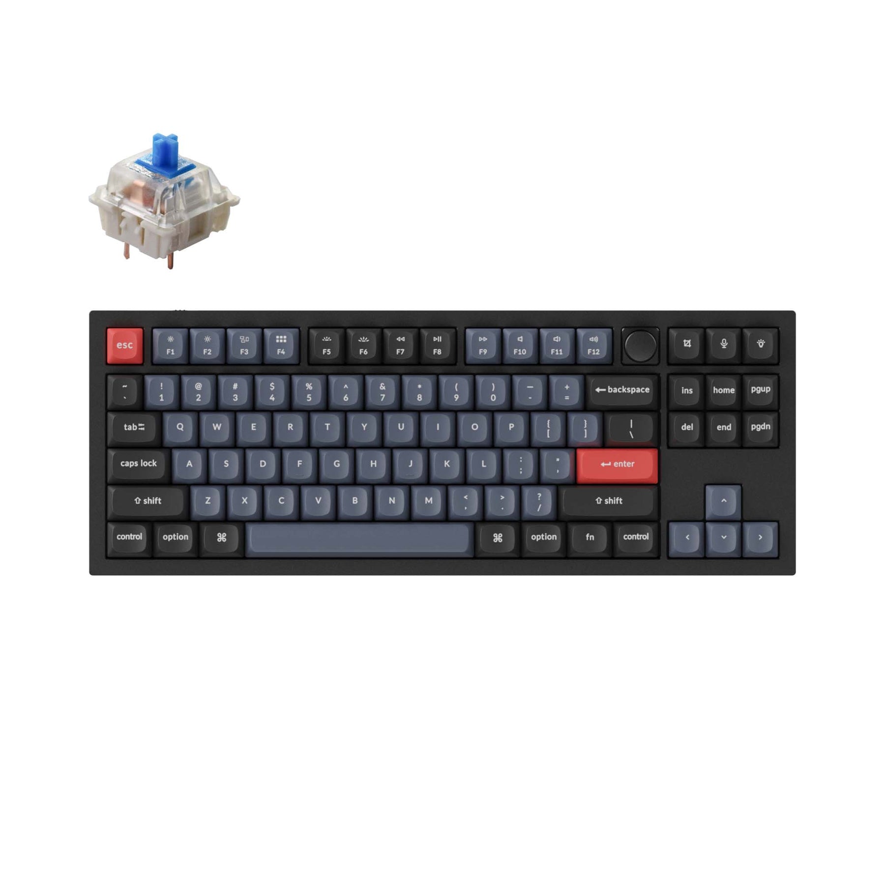 Clavier mécanique personnalisé filaire Keychron Q3 QMK (disposition US ANSI)