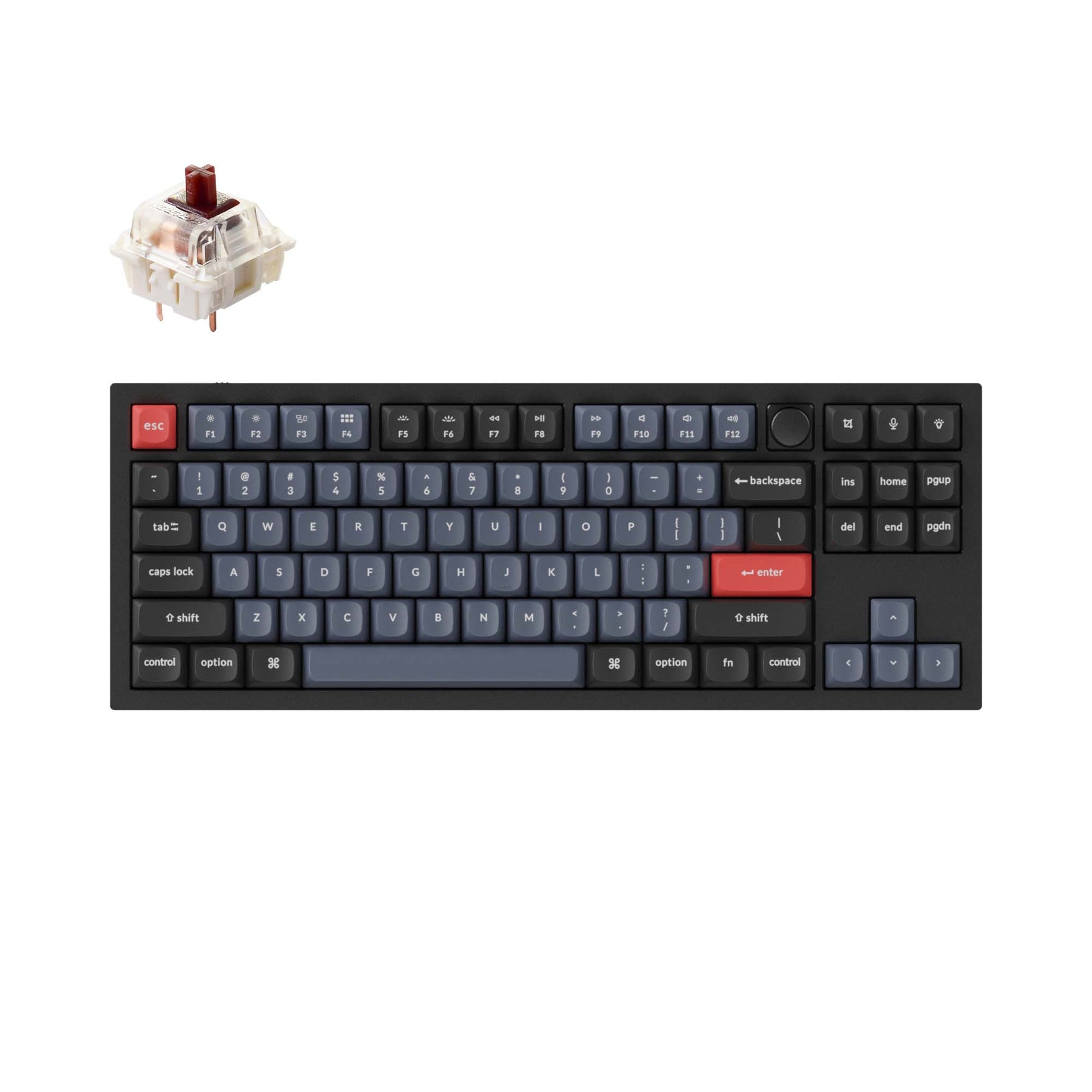 Clavier mécanique personnalisé filaire Keychron Q3 QMK (disposition US ANSI)