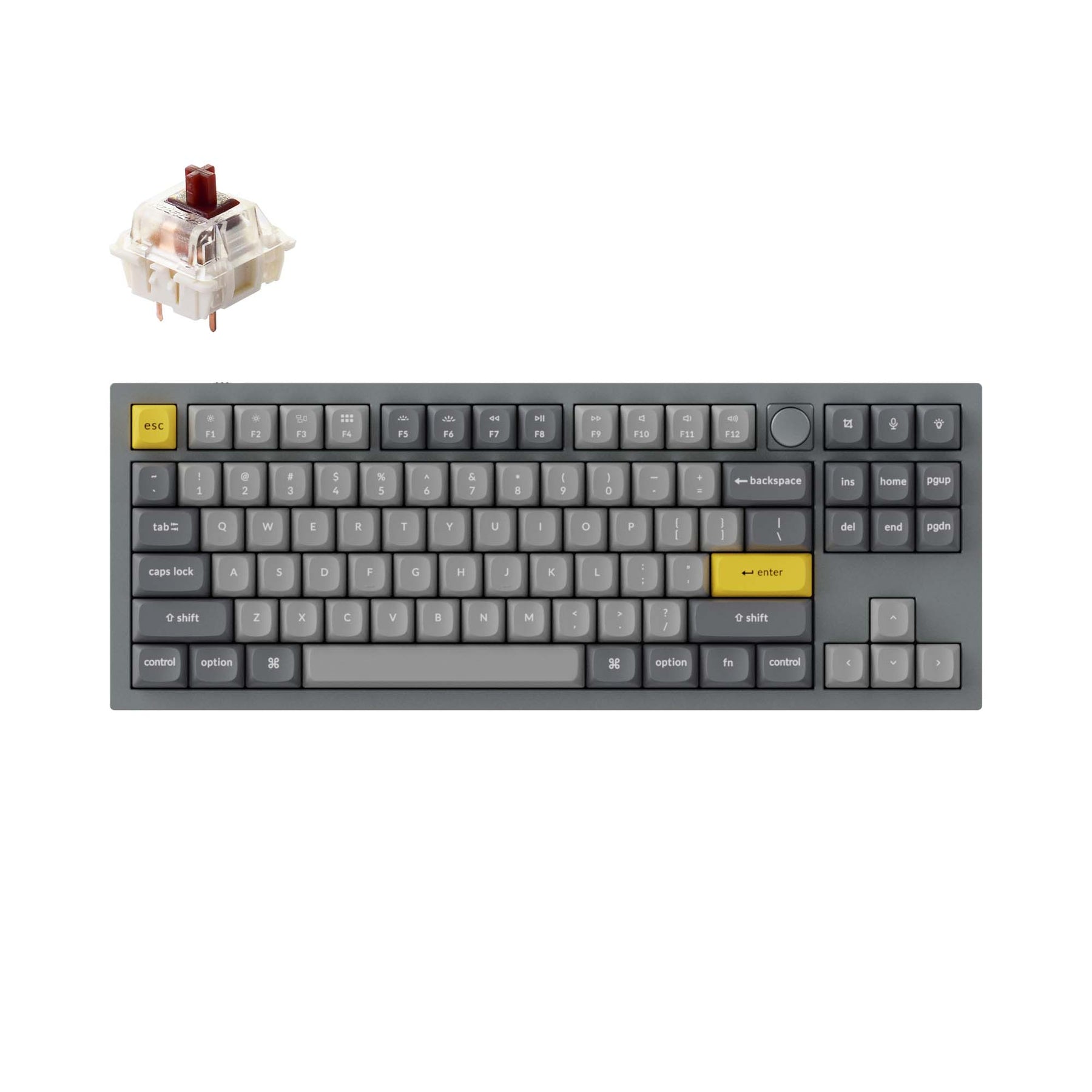 Clavier mécanique personnalisé filaire Keychron Q3 QMK (disposition US ANSI)