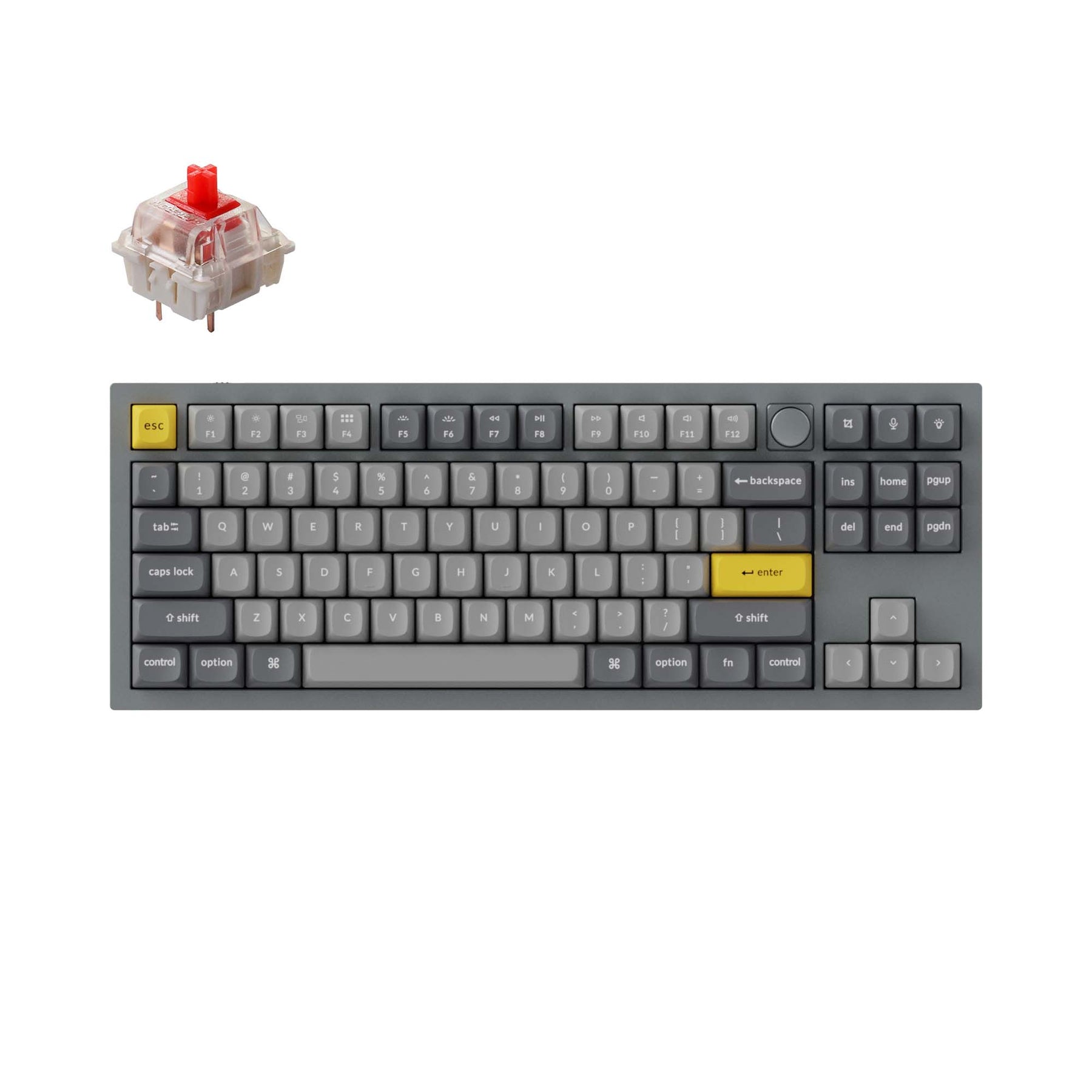 Keychron Q3 QMK Wired Custom Mechanical Keyboard(US ANSI Layout)
