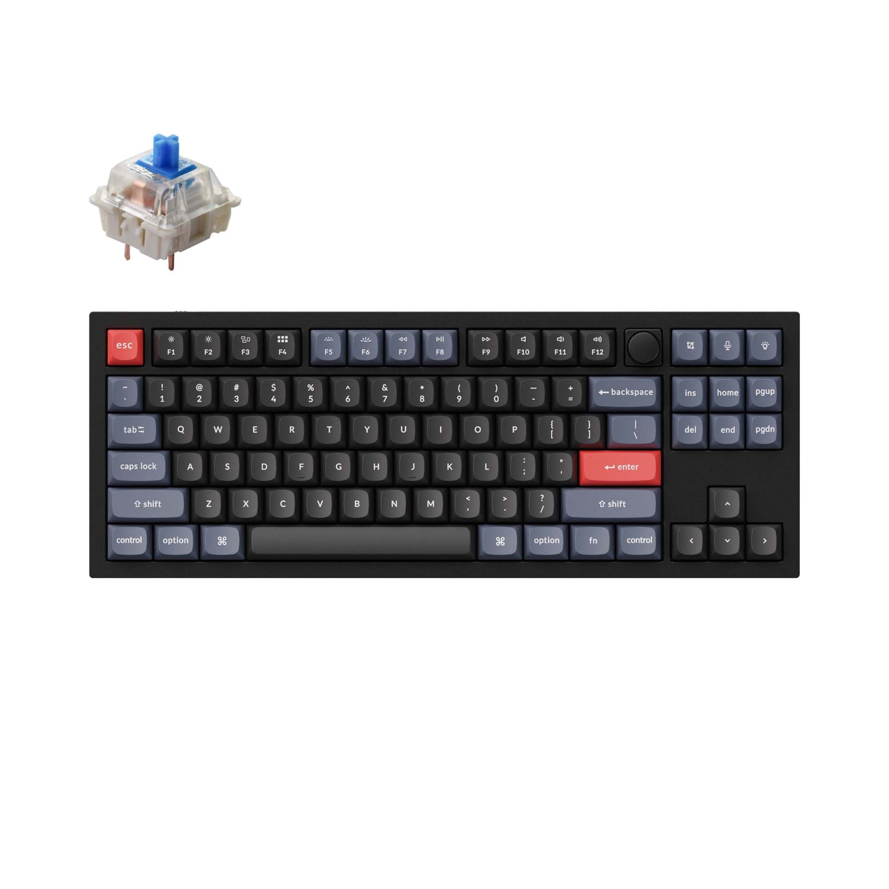Clavier mécanique personnalisé filaire Keychron Q3 QMK (disposition US ANSI)