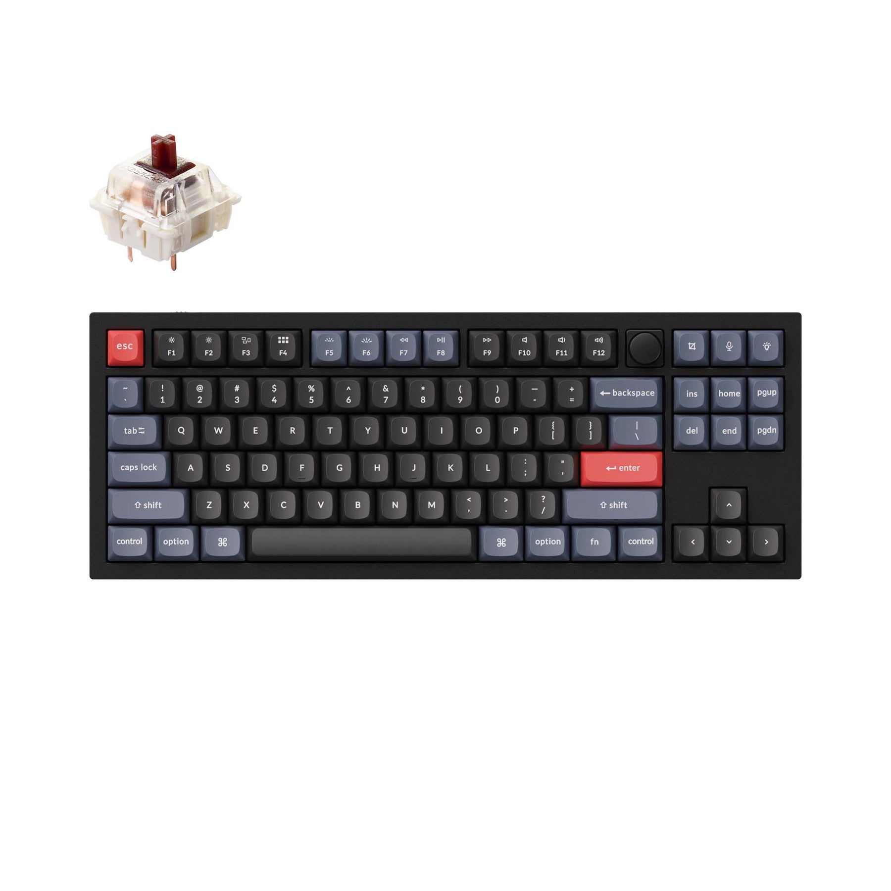 Clavier mécanique personnalisé filaire Keychron Q3 QMK (disposition US ANSI)