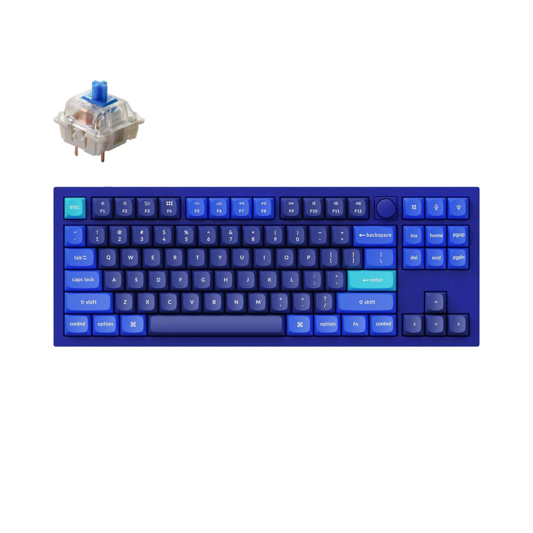 Clavier mécanique personnalisé filaire Keychron Q3 QMK (disposition US ANSI)