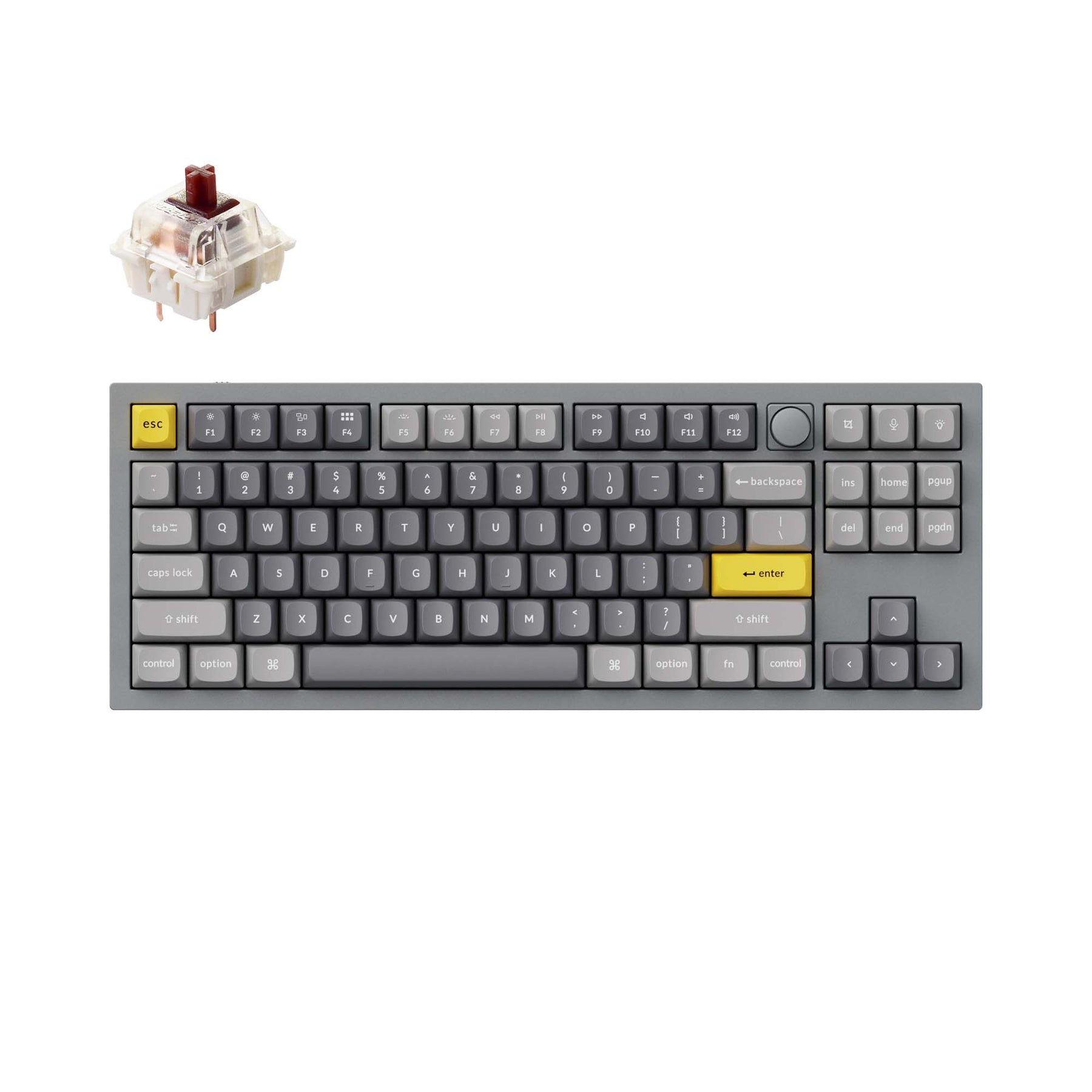 Clavier mécanique personnalisé filaire Keychron Q3 QMK (disposition US ANSI)