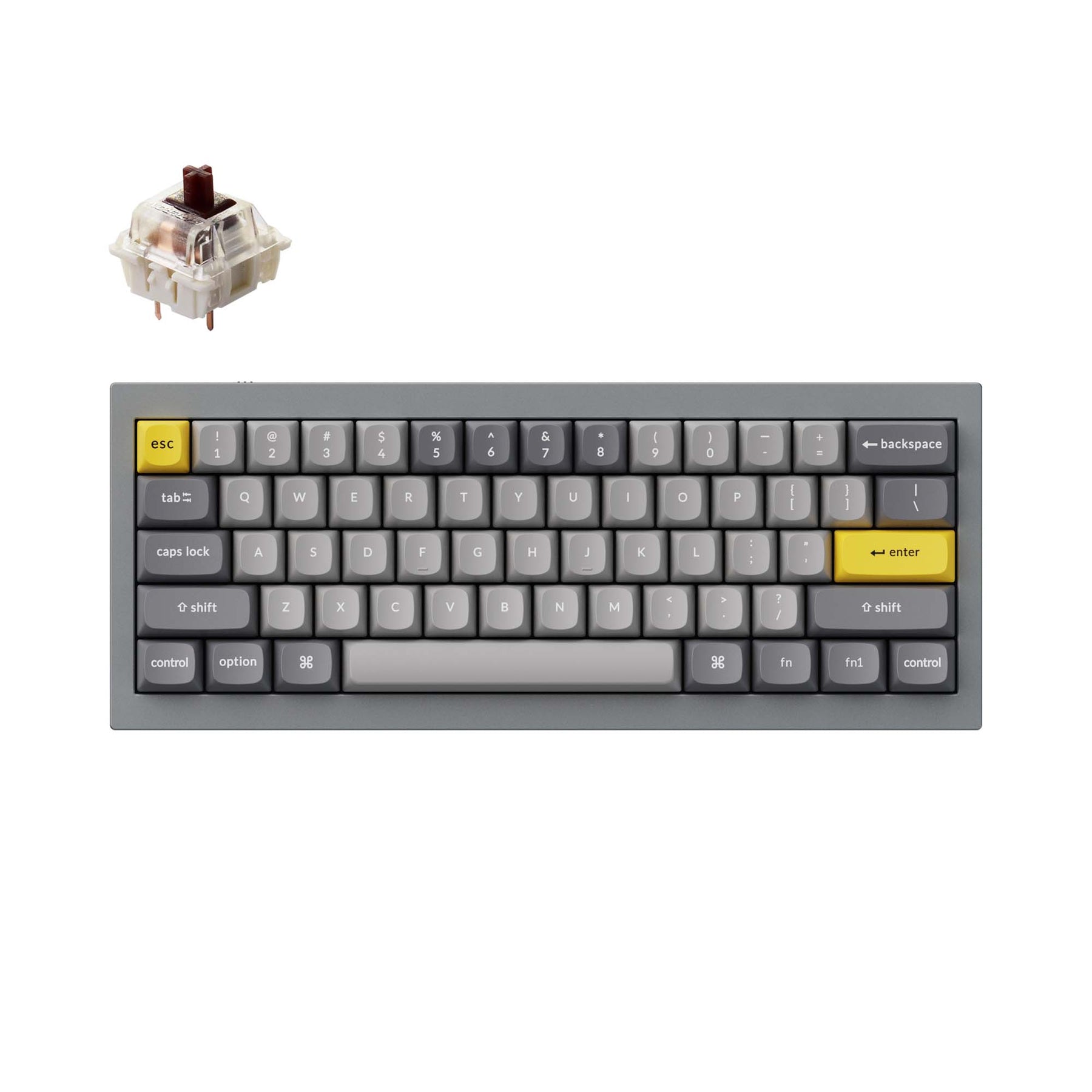 Keychron Q4 QMK Wired Custom Mechanical Keyboard(US ANSI Layout)