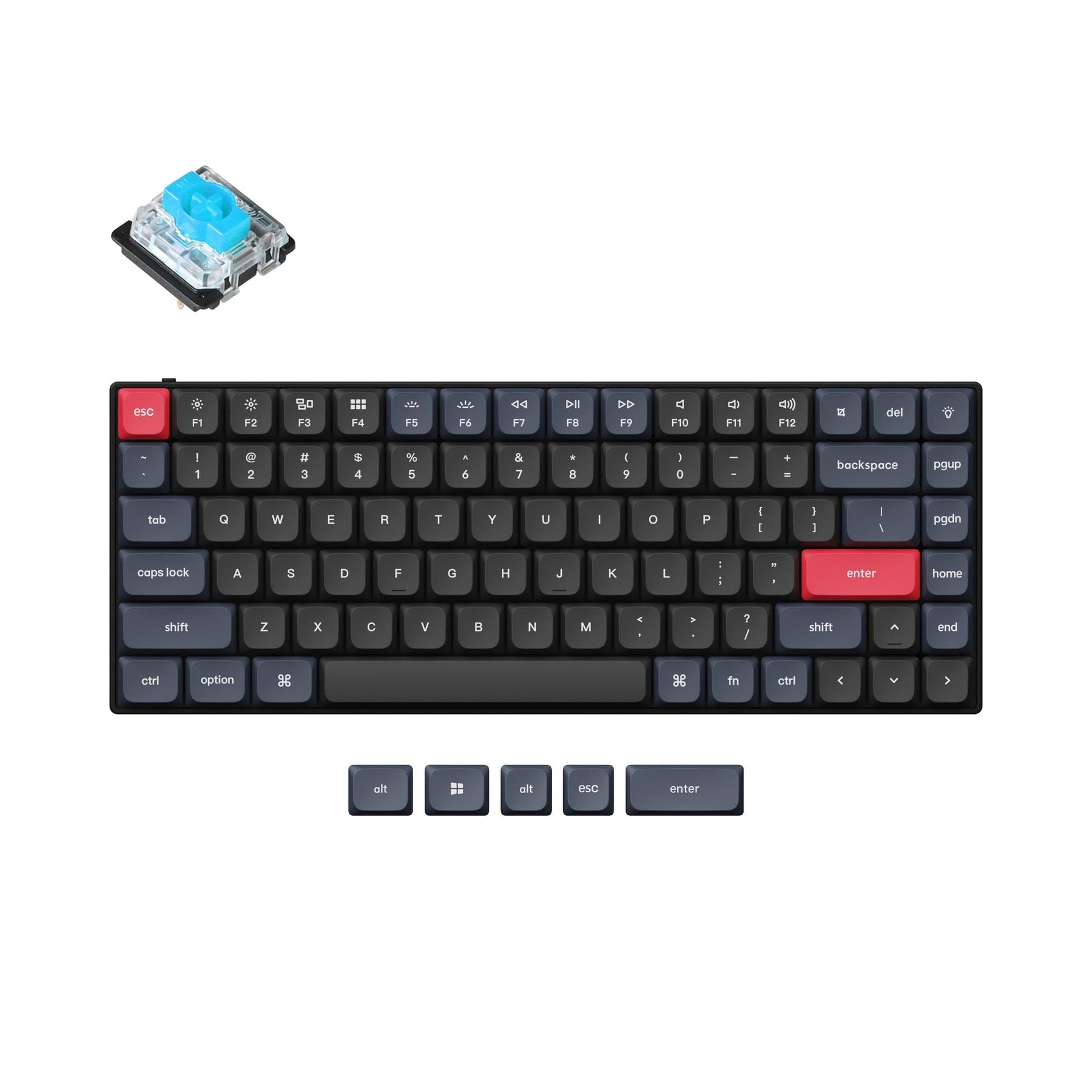 Clavier mécanique personnalisé filaire Keychron S1 QMK (disposition US ANSI)