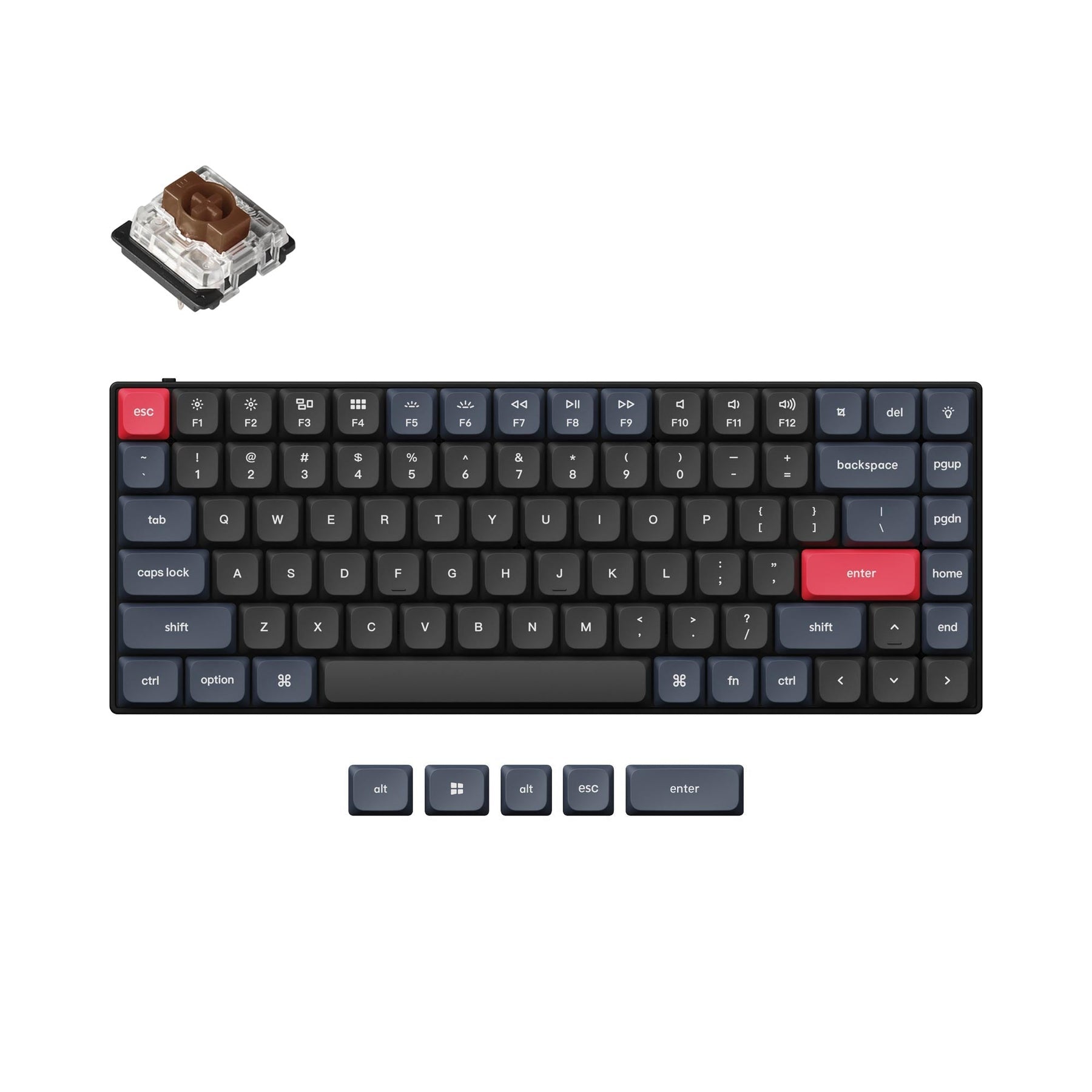 Clavier mécanique personnalisé filaire Keychron S1 QMK (disposition US ANSI)