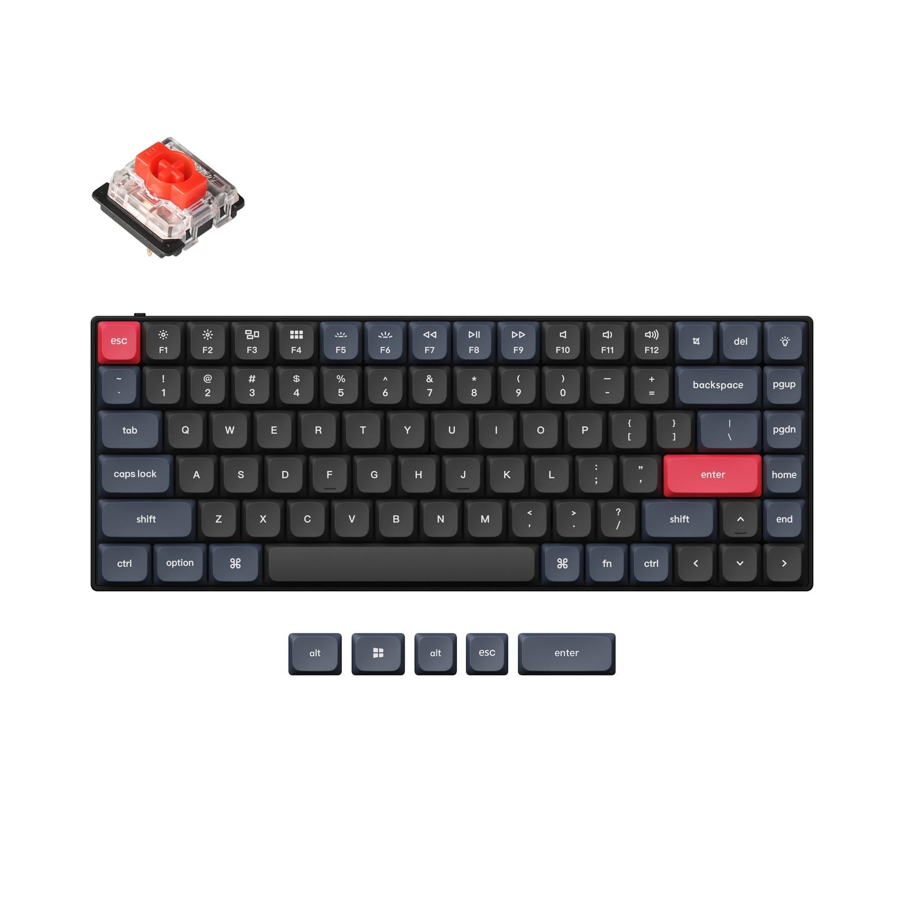 Clavier mécanique personnalisé filaire Keychron S1 QMK (disposition US ANSI)