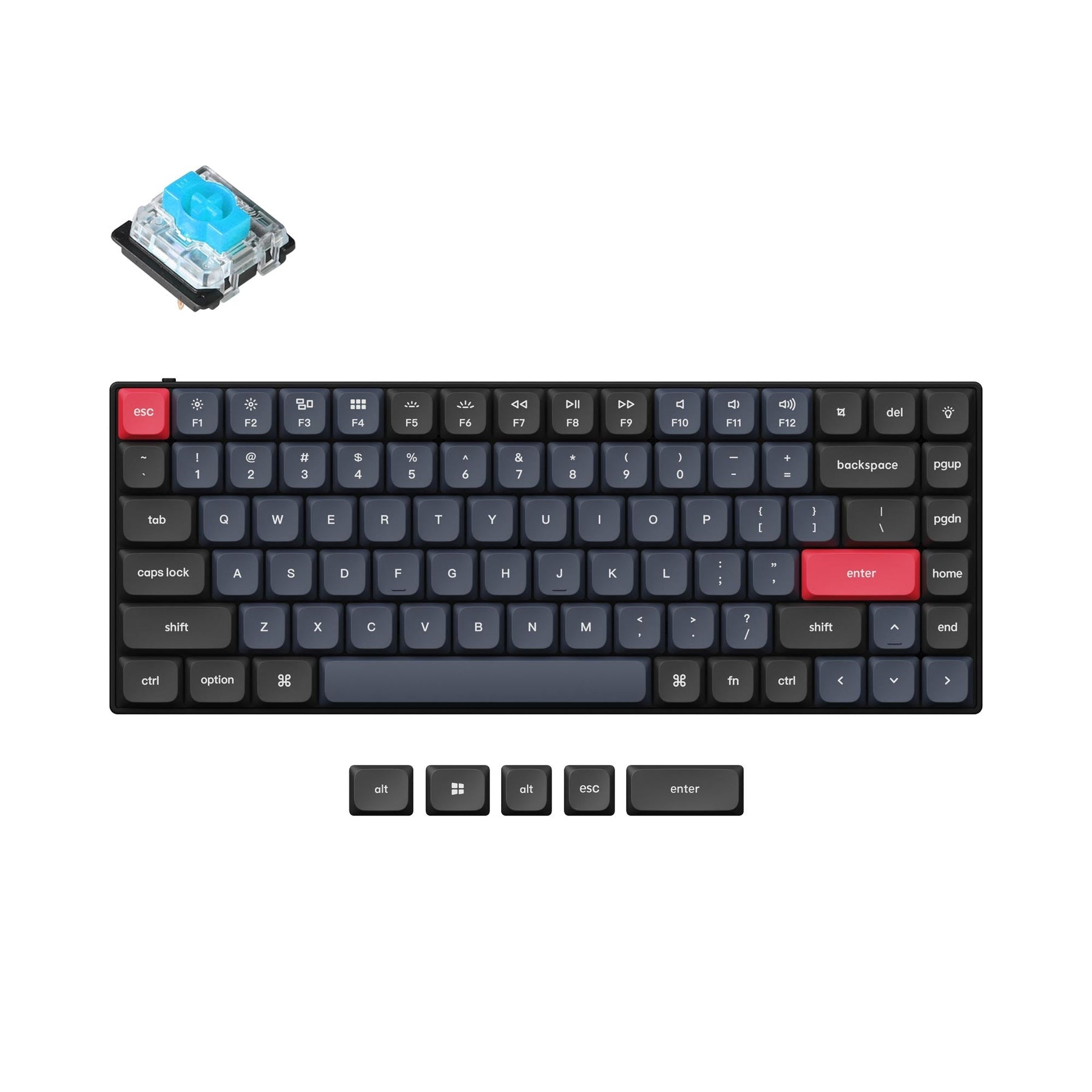 Clavier mécanique personnalisé filaire Keychron S1 QMK (disposition US ANSI)