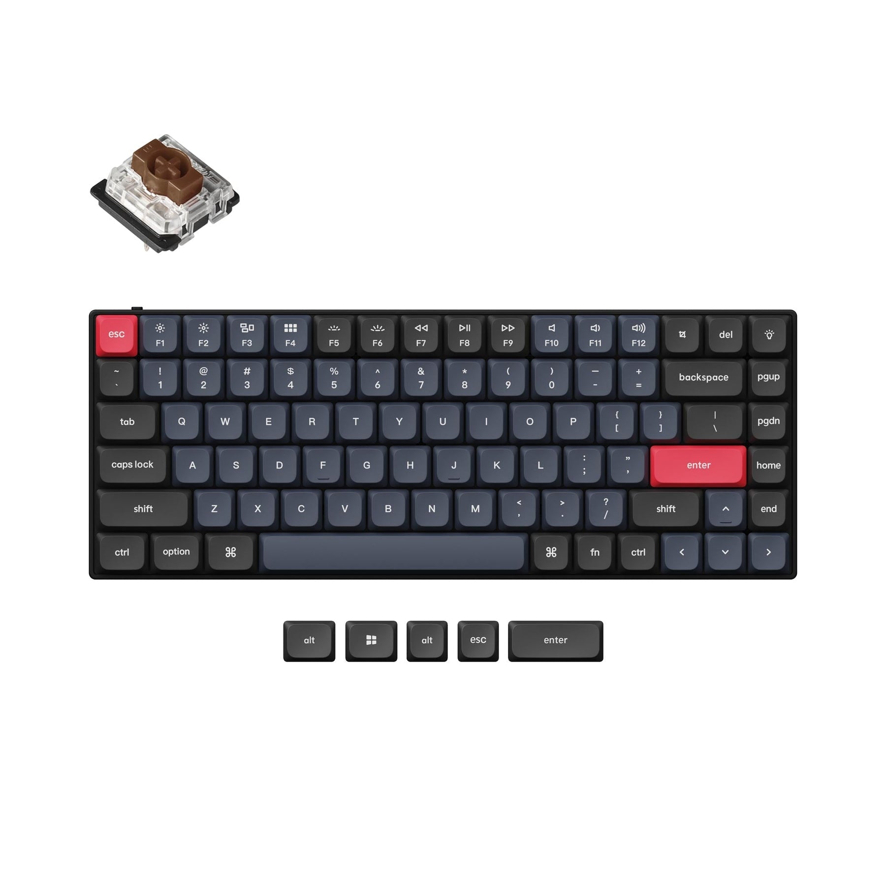 Keychron S1 QMK Wired Custom Mechanical Keyboard(US ANSI Layout)