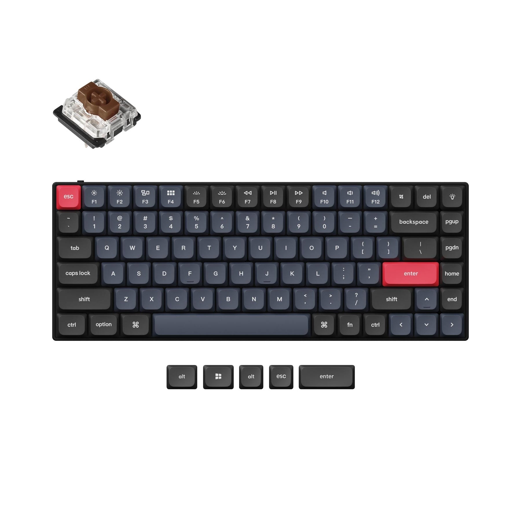 Clavier mécanique personnalisé filaire Keychron S1 QMK (disposition US ANSI)