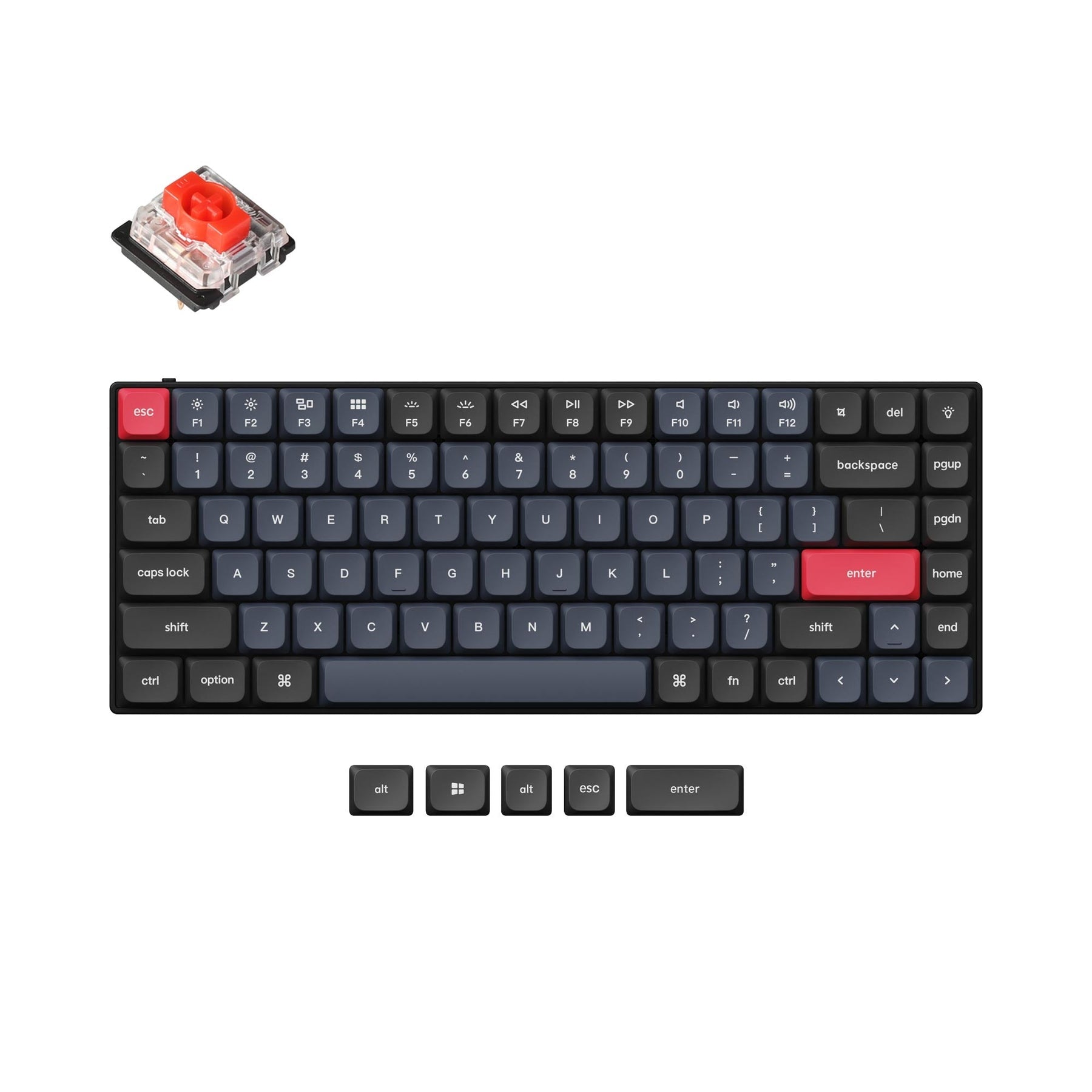 Clavier mécanique personnalisé filaire Keychron S1 QMK (disposition US ANSI)