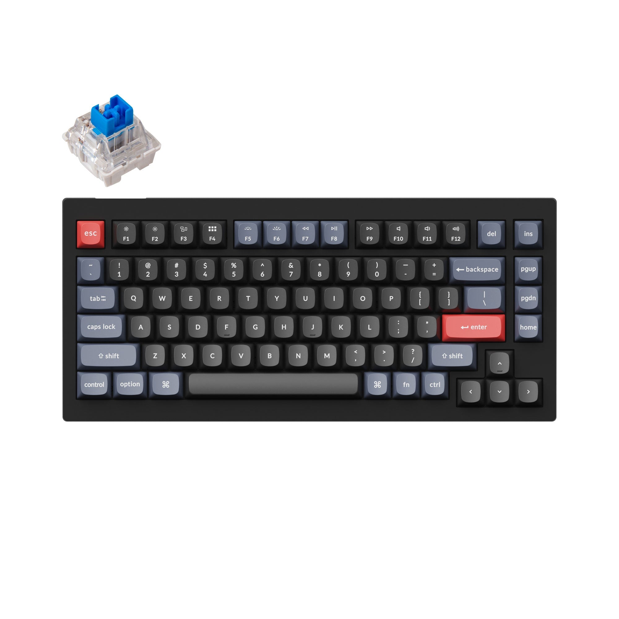 Clavier mécanique personnalisé filaire Keychron V1 QMK (disposition US ANSI)