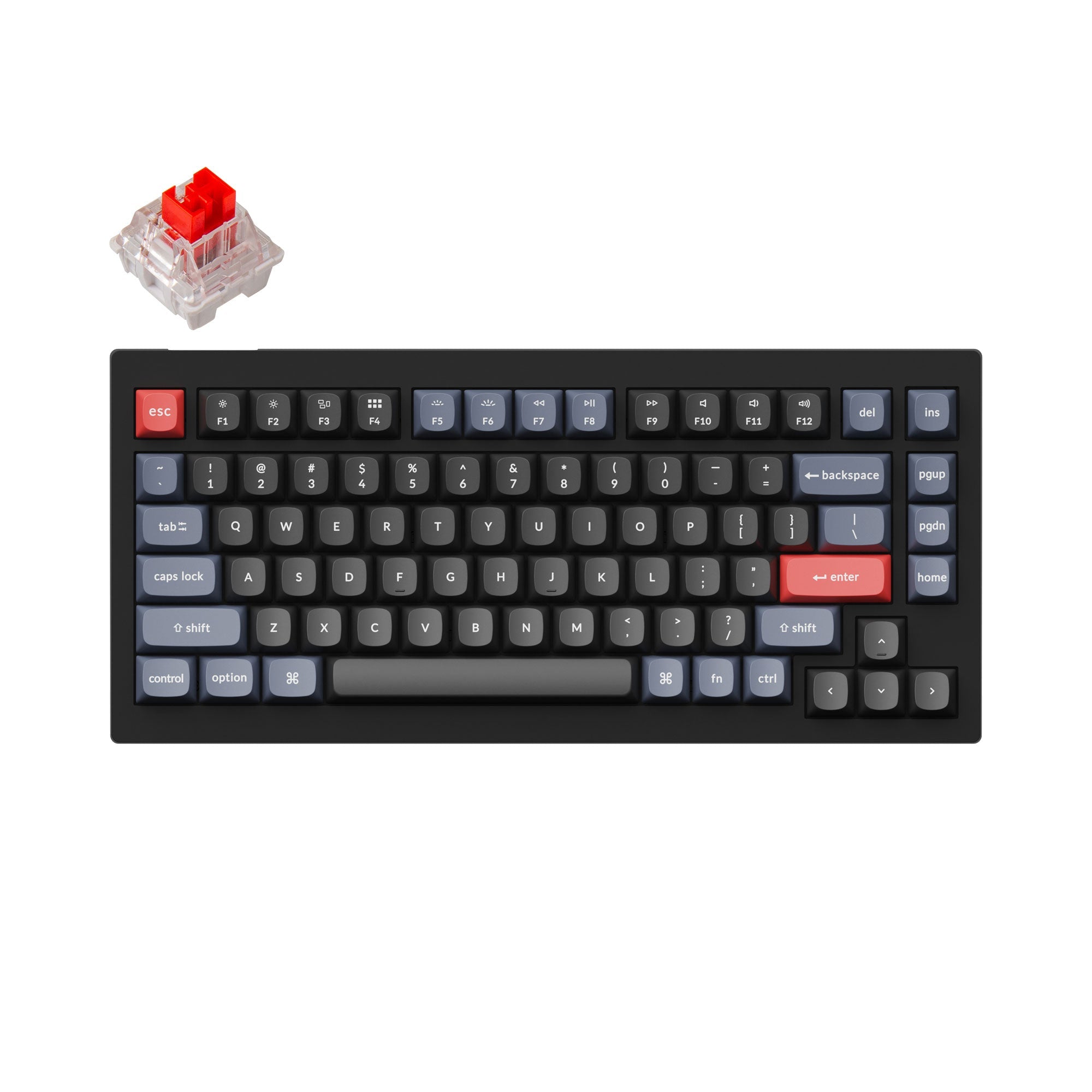 Clavier mécanique personnalisé filaire Keychron V1 QMK (disposition US ANSI)