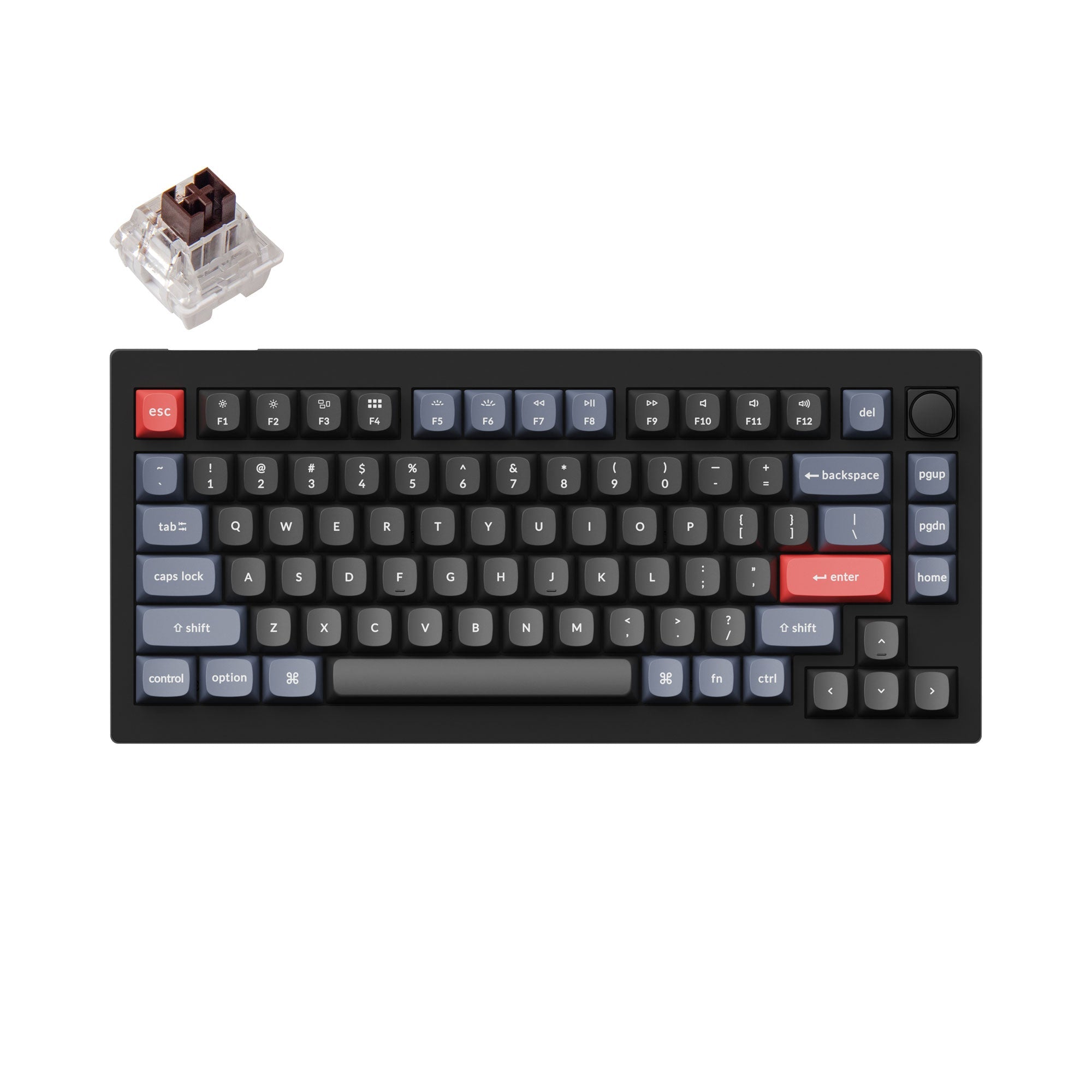 Clavier mécanique personnalisé filaire Keychron V1 QMK (disposition US ANSI)