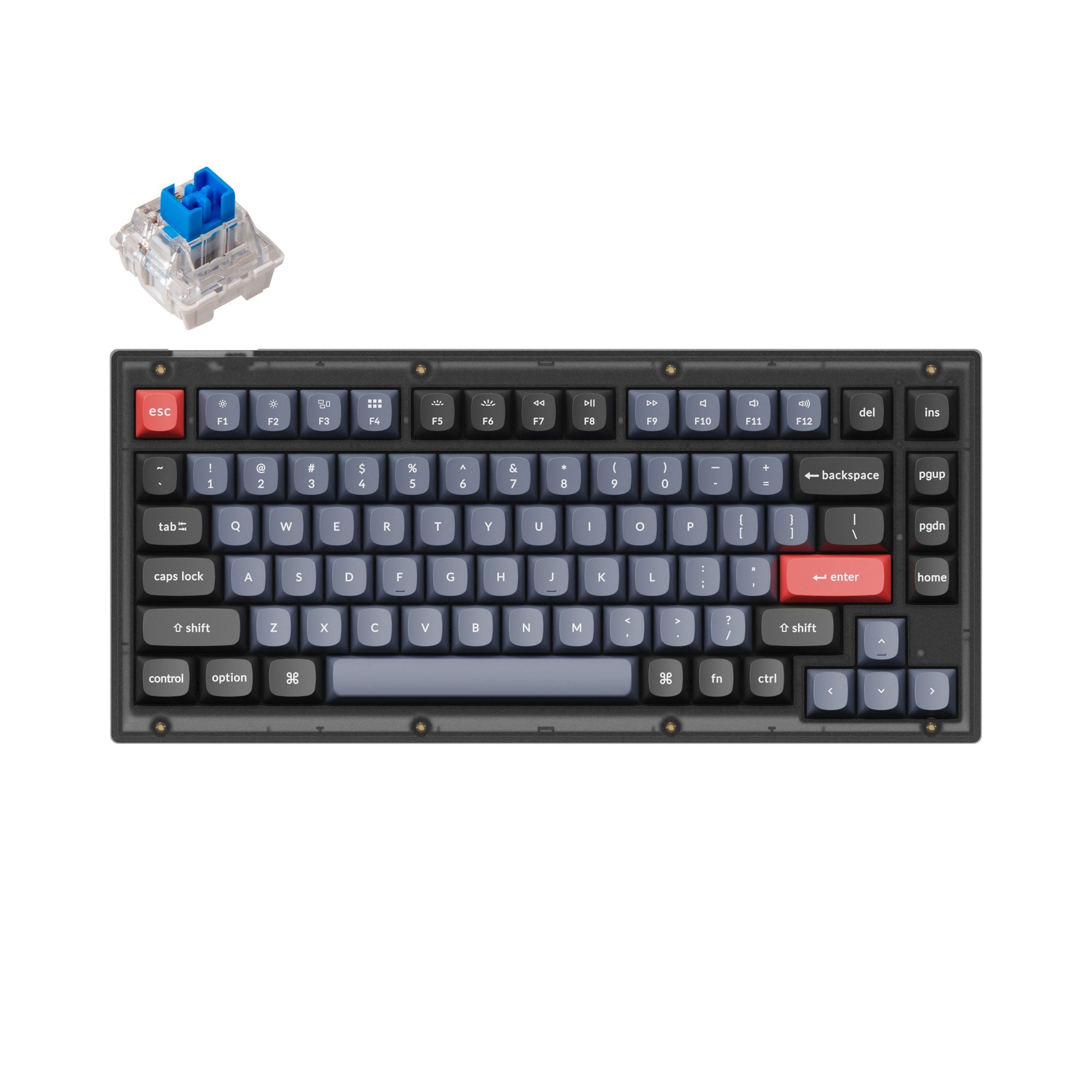 Clavier mécanique personnalisé filaire Keychron V1 QMK (disposition US ANSI)