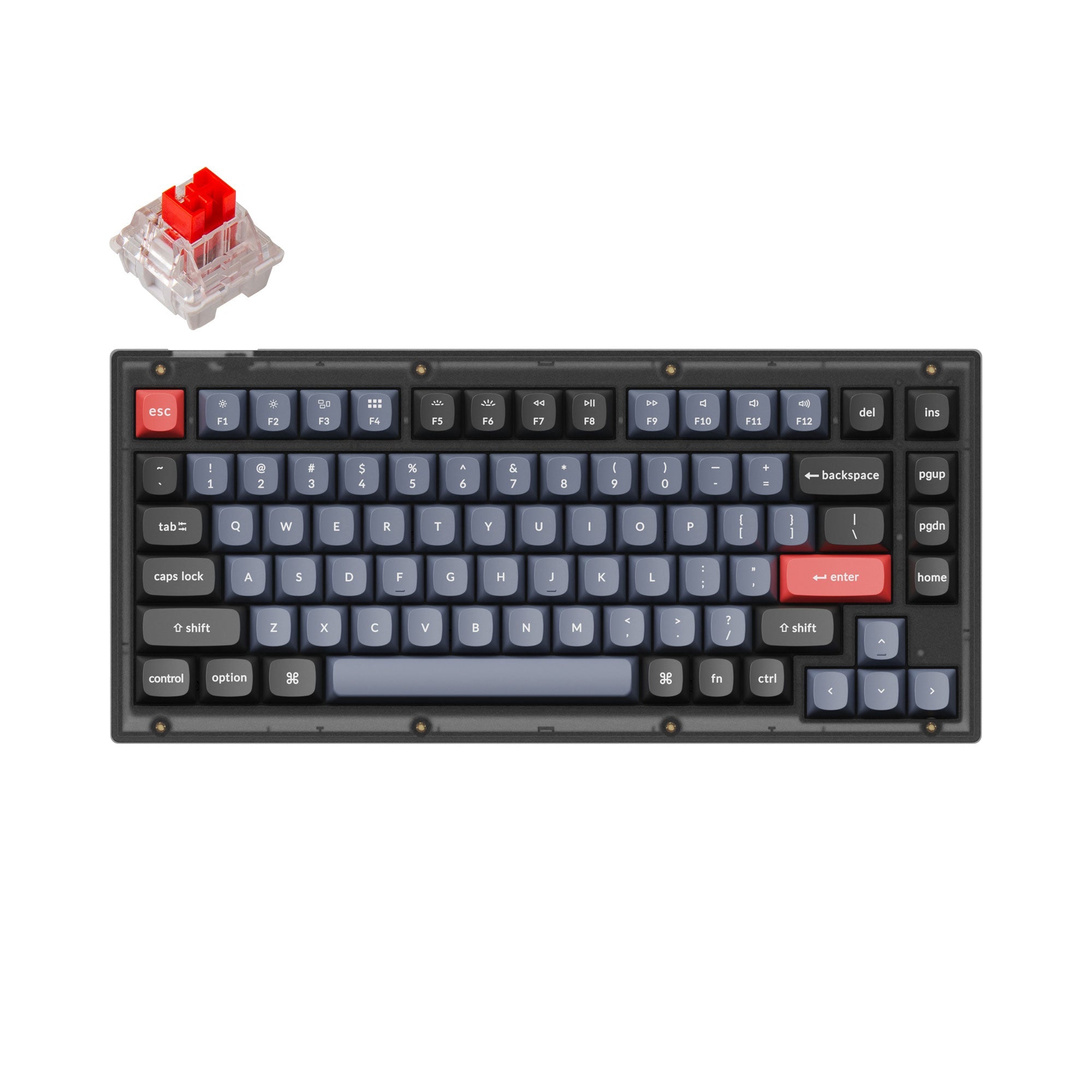 Keychron V1 QMK Wired Custom Mechanical Keyboard(US ANSI Layout)