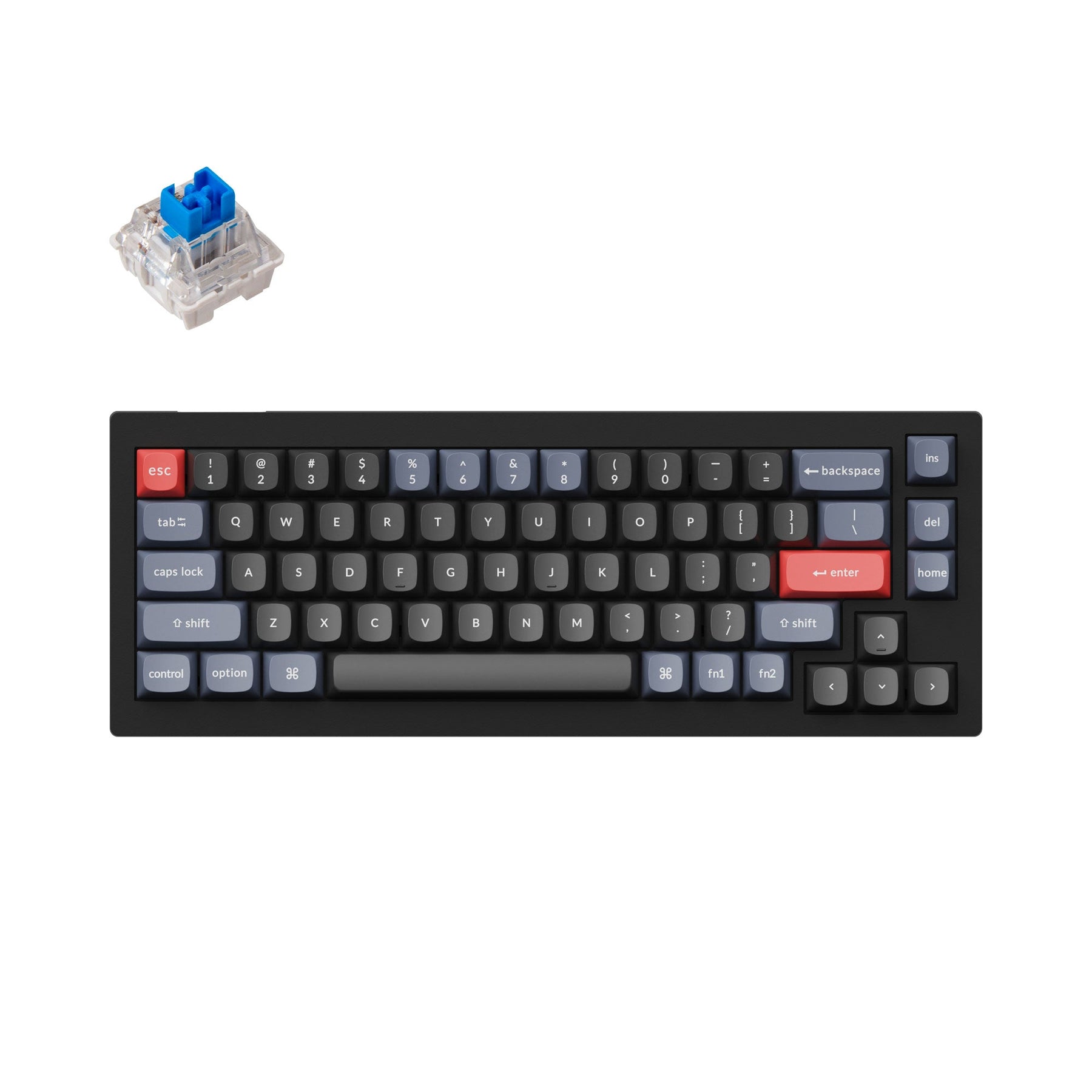Clavier mécanique personnalisé filaire Keychron V2 QMK (disposition US ANSI)