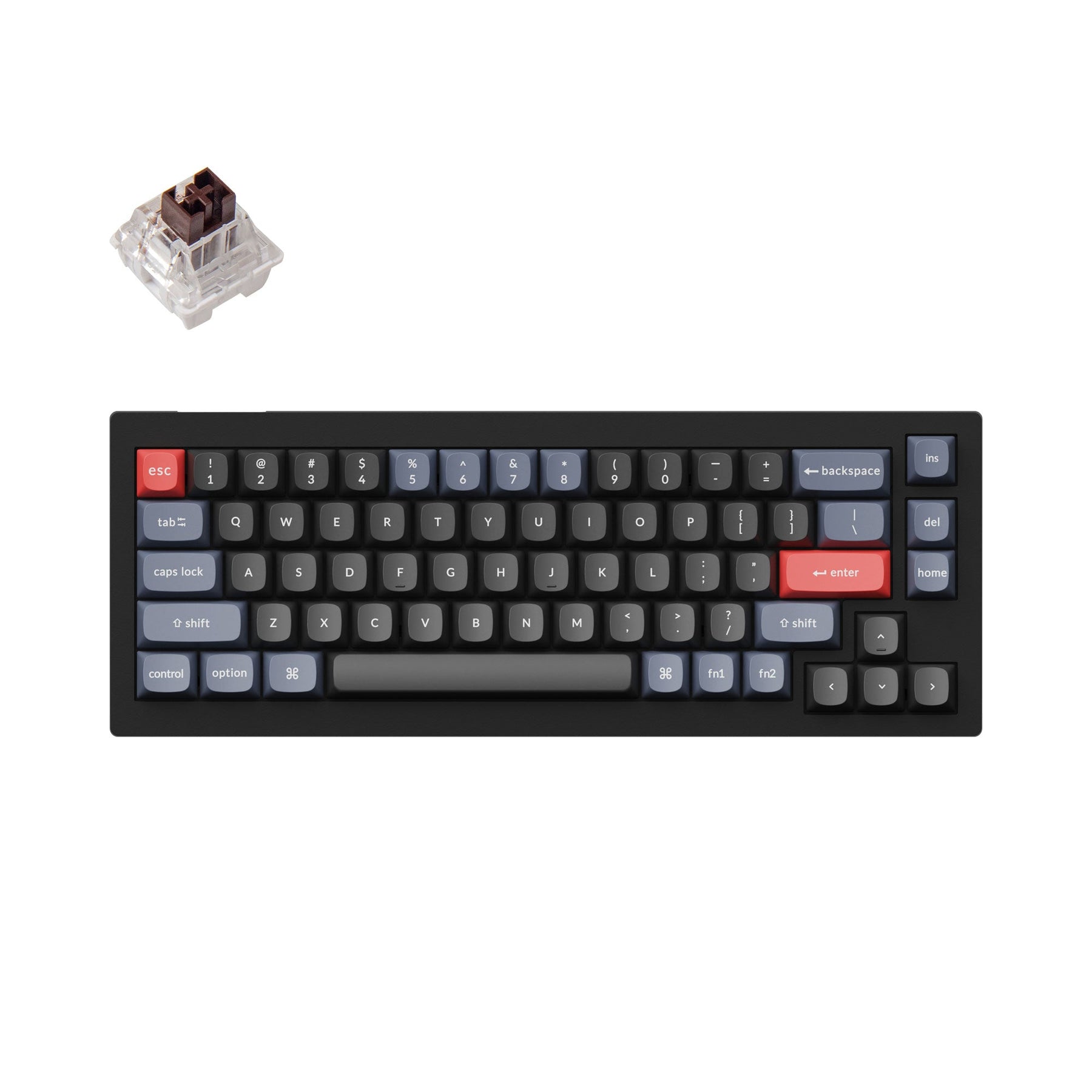 Clavier mécanique personnalisé filaire Keychron V2 QMK (disposition US ANSI)