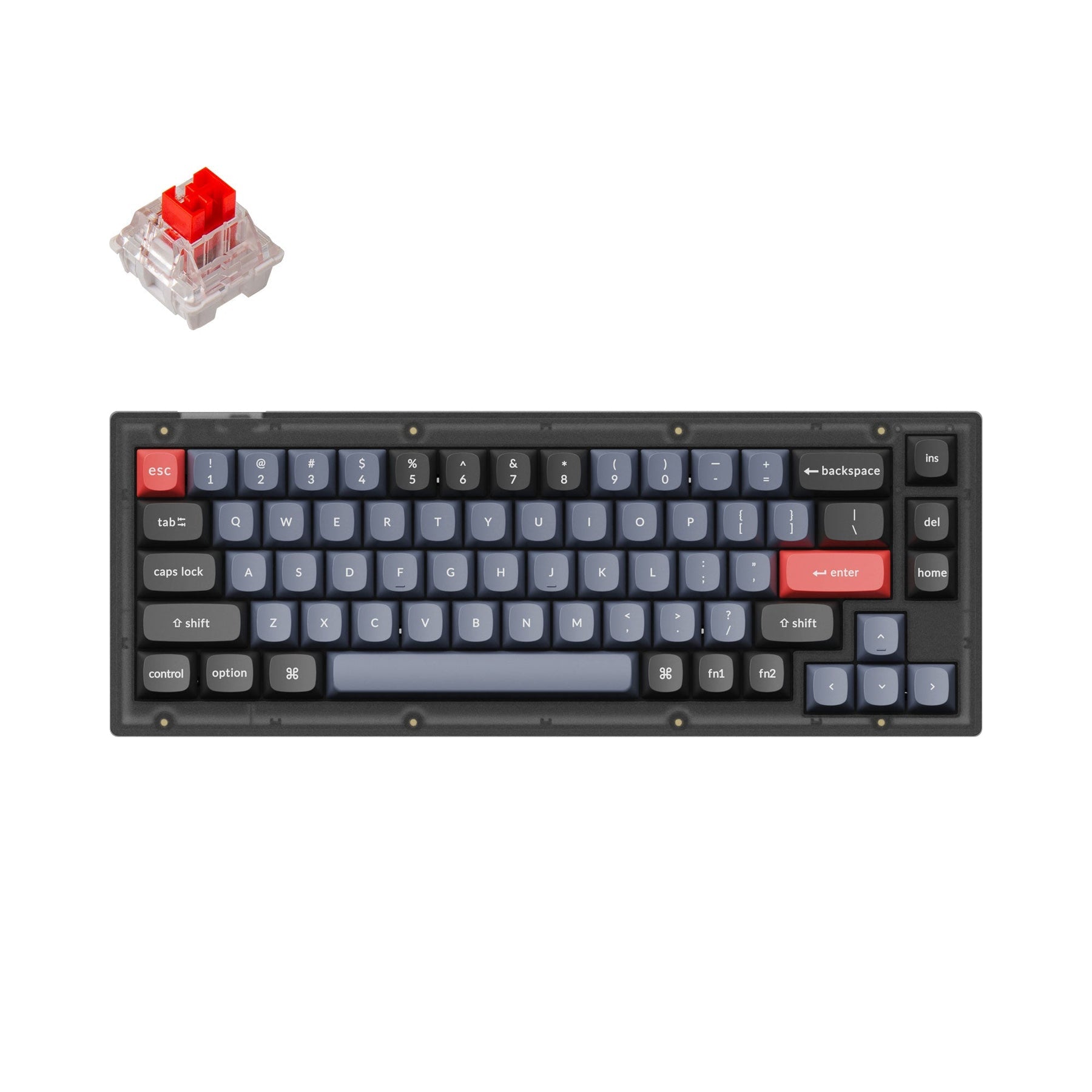 Clavier mécanique personnalisé filaire Keychron V2 QMK (disposition US ANSI)