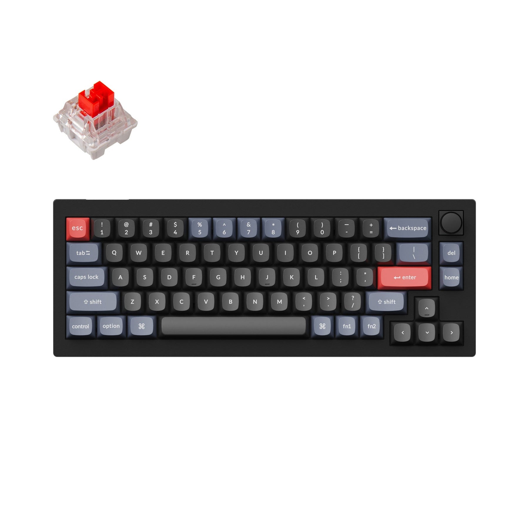 Clavier mécanique personnalisé filaire Keychron V2 QMK (disposition US ANSI)