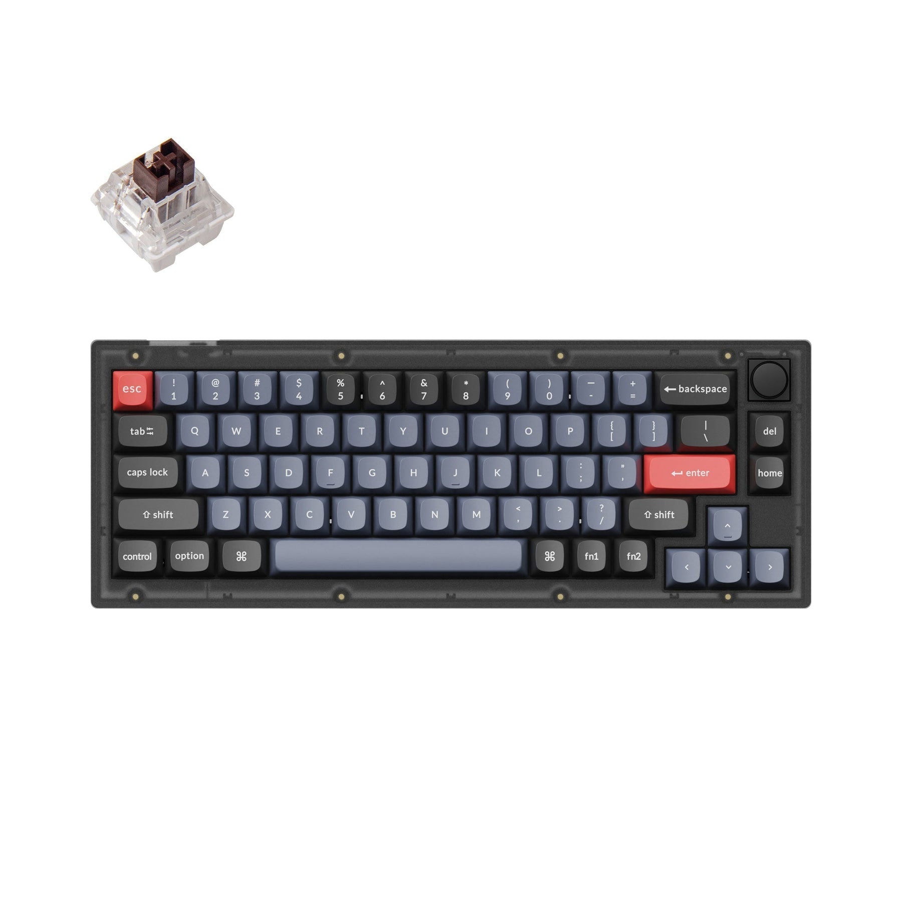 Clavier mécanique personnalisé filaire Keychron V2 QMK (disposition US ANSI)