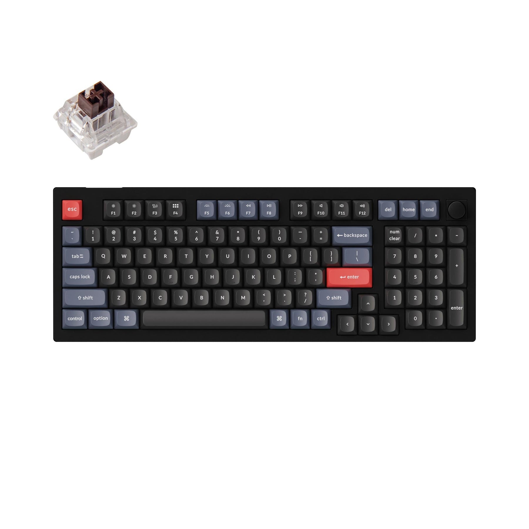 Clavier mécanique personnalisé filaire Keychron V5 QMK (disposition US ANSI)