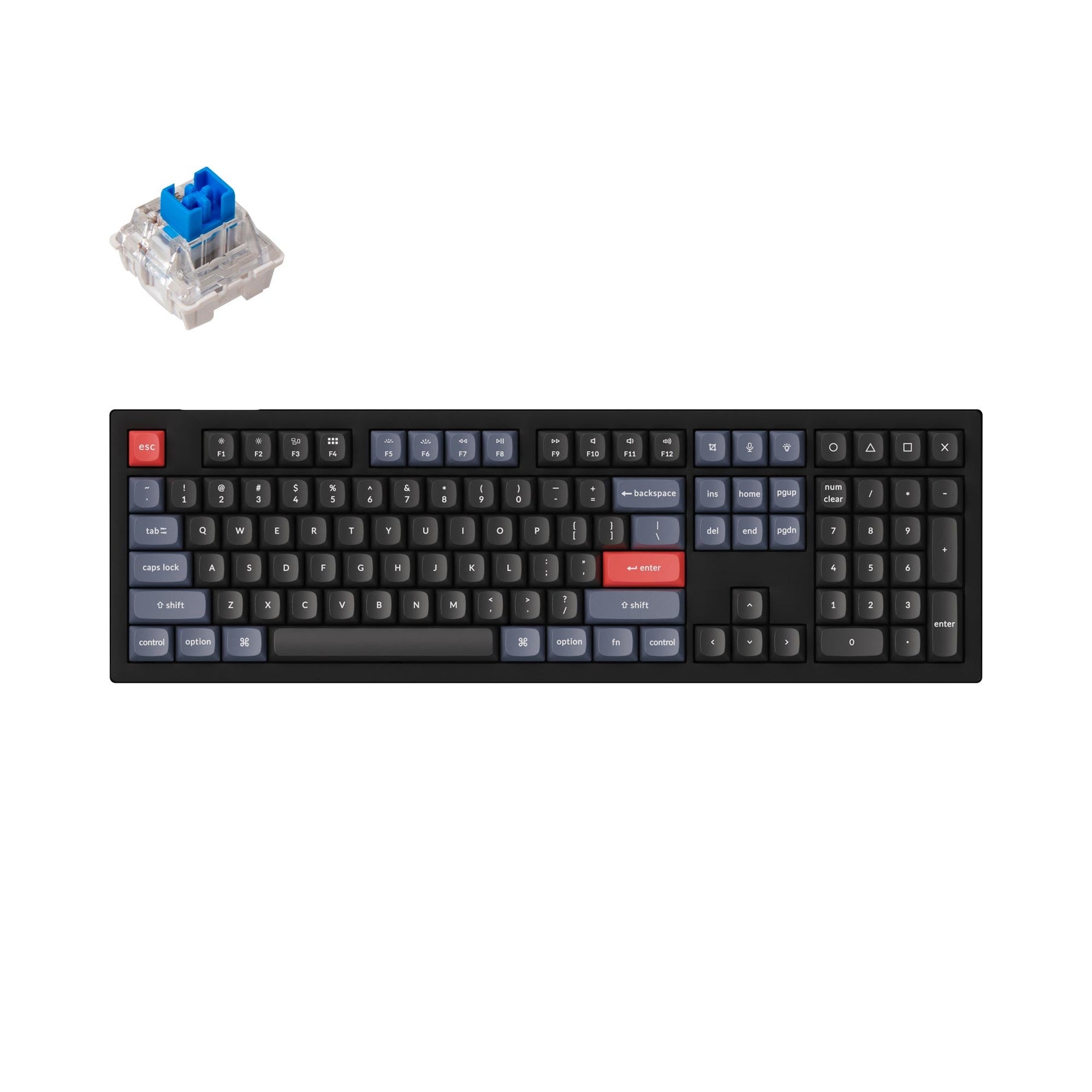 Clavier mécanique personnalisé filaire Keychron V6 QMK (disposition US ANSI)